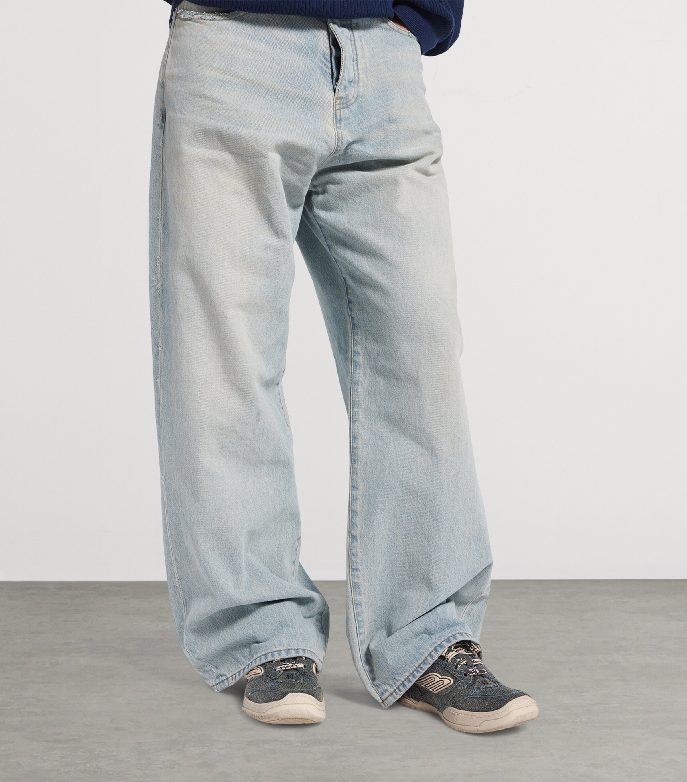 Balenciaga Denim Hamptons Sneakers Image 2