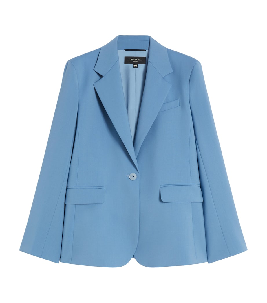 Virgin Wool Blazer LIGHT BLUE Image 1