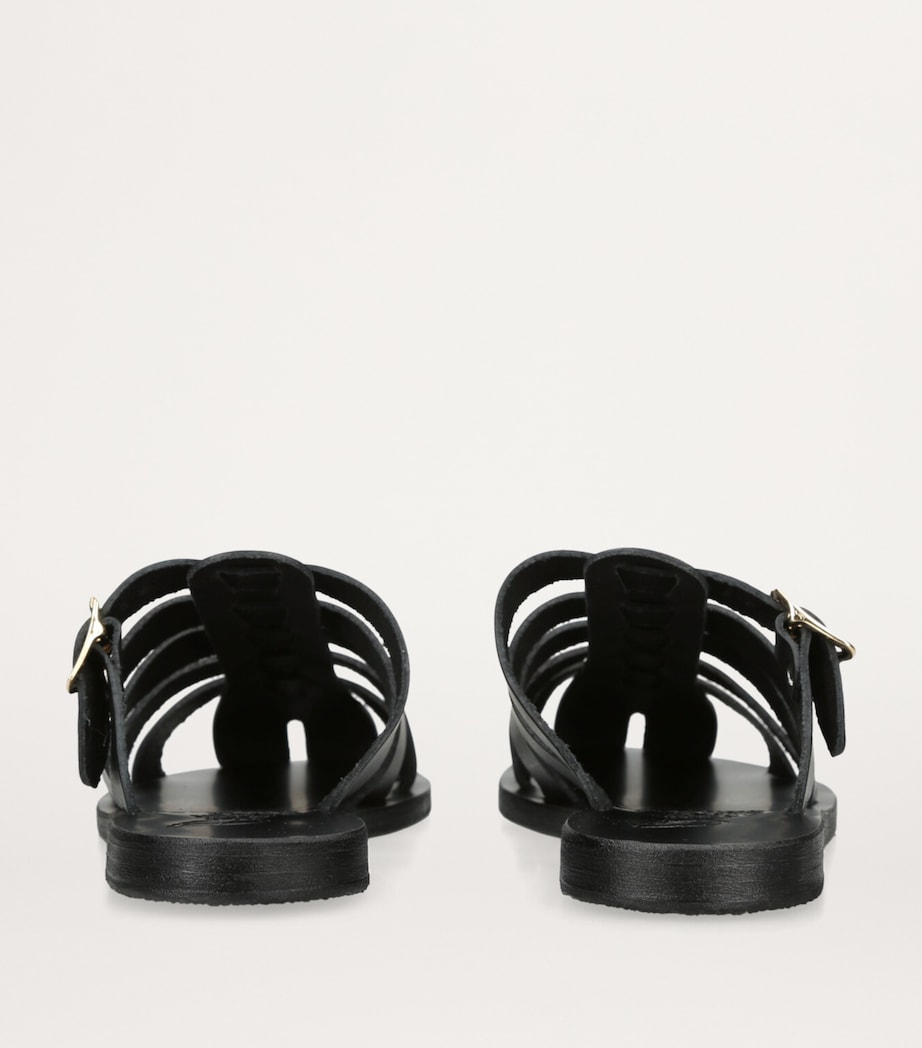 Leather Cosmia Sandals BLACK Image 2