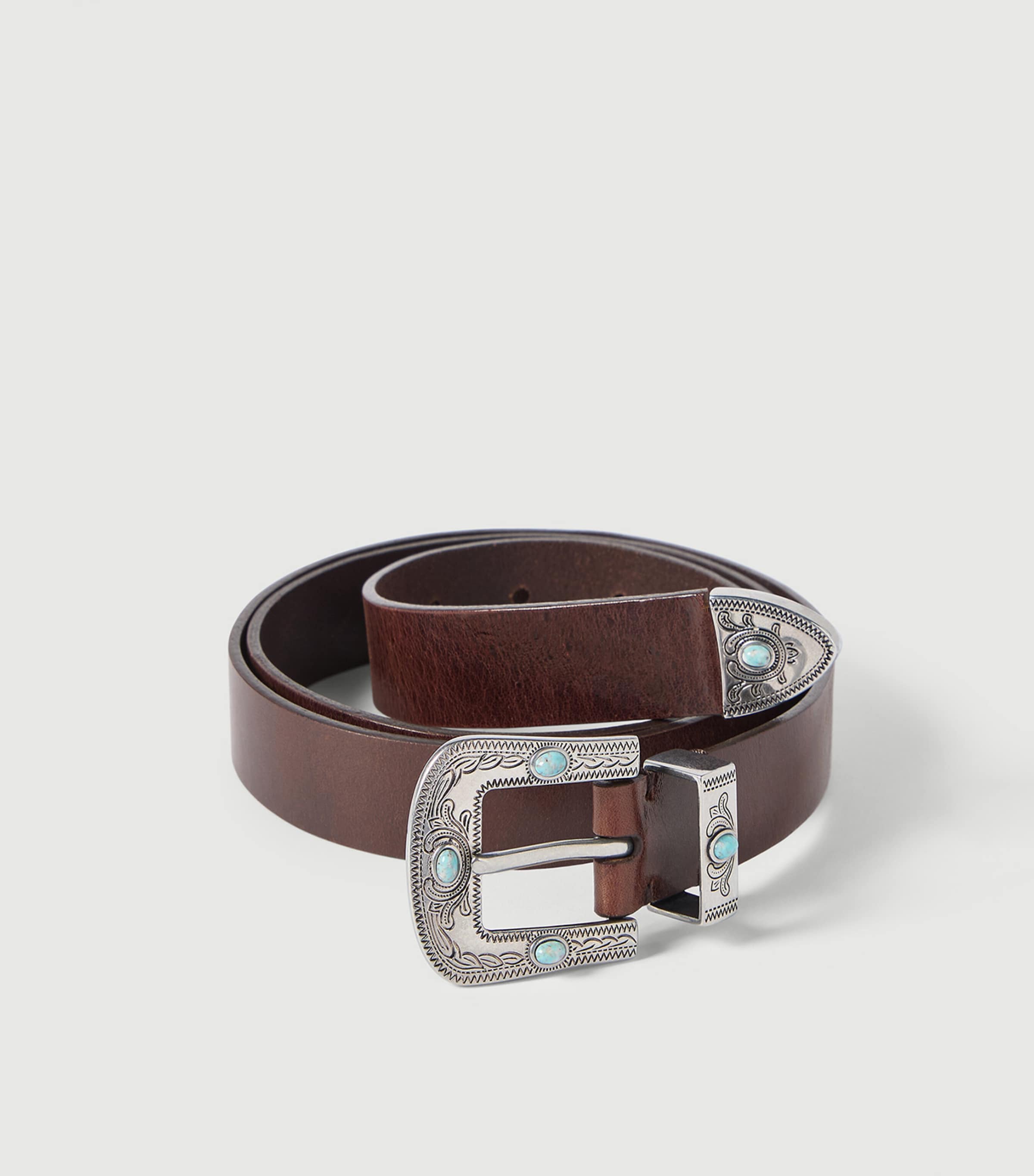 Brunello Cucinelli Leather Western Belt Image 3