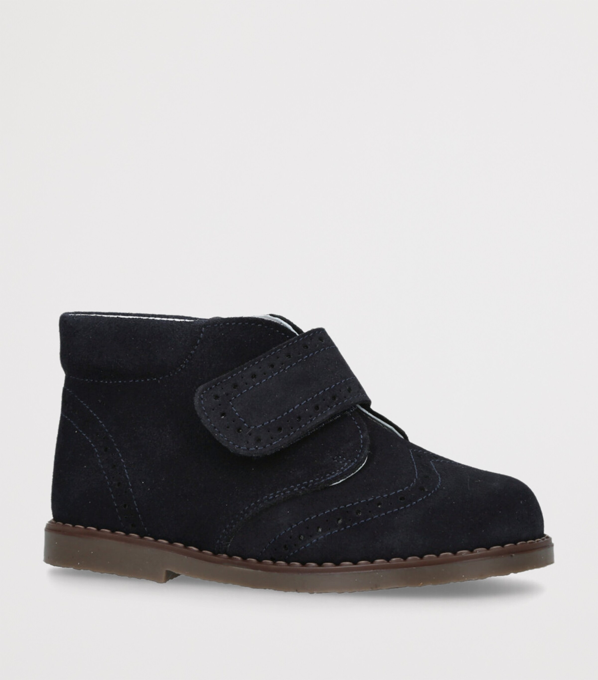 papouelli Suede Jimmy Boots Navy Image 3