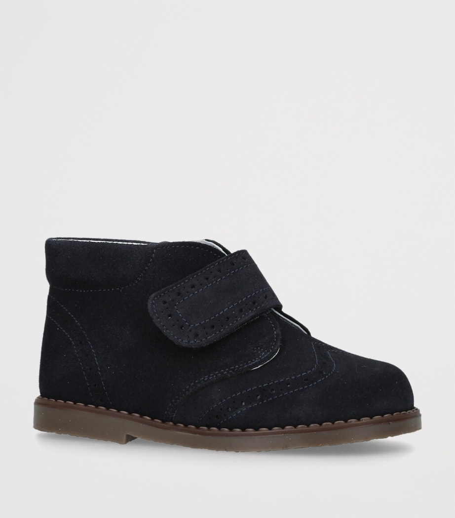 Suede Jimmy Boots NAVY Image 3