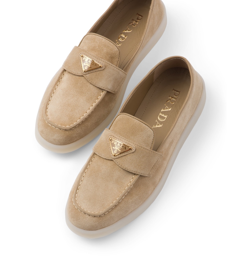 Suede Triangle Loafers F0379 Image 5