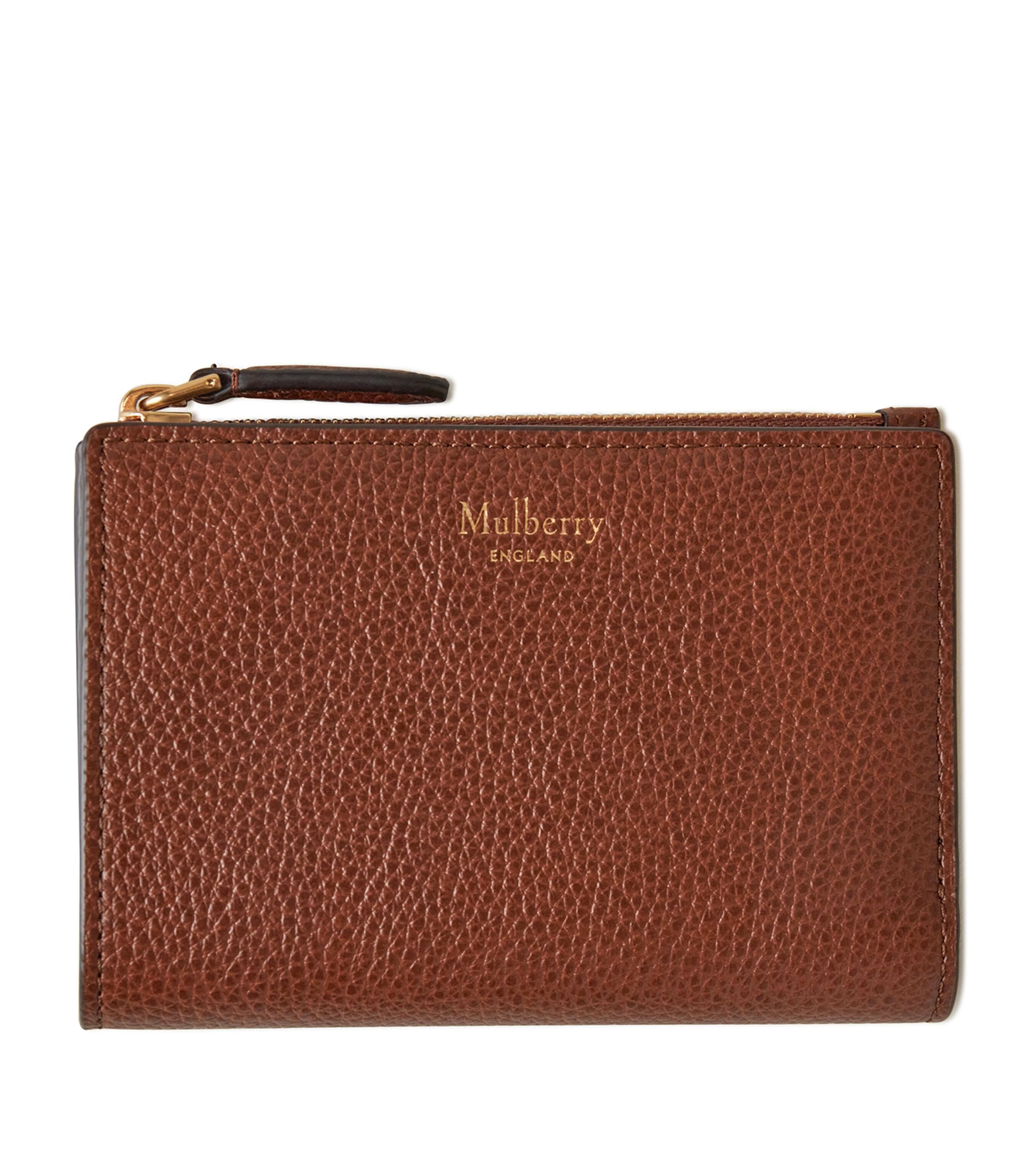 Mulberry Continental Bi-fold Leather Wallet In Brown