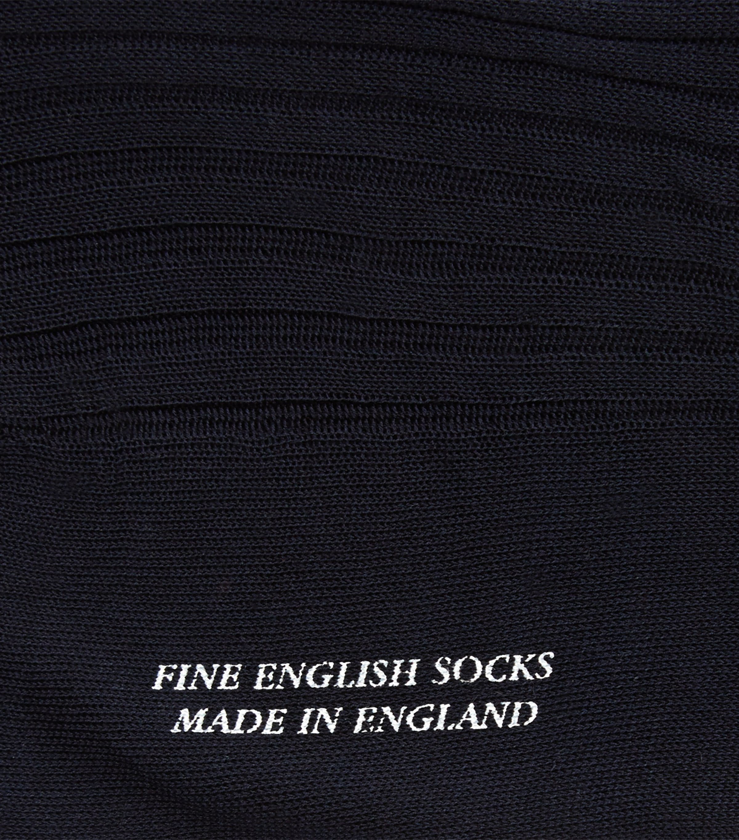 Egyptian Cotton Lisle Long Sock NAVY Image 2