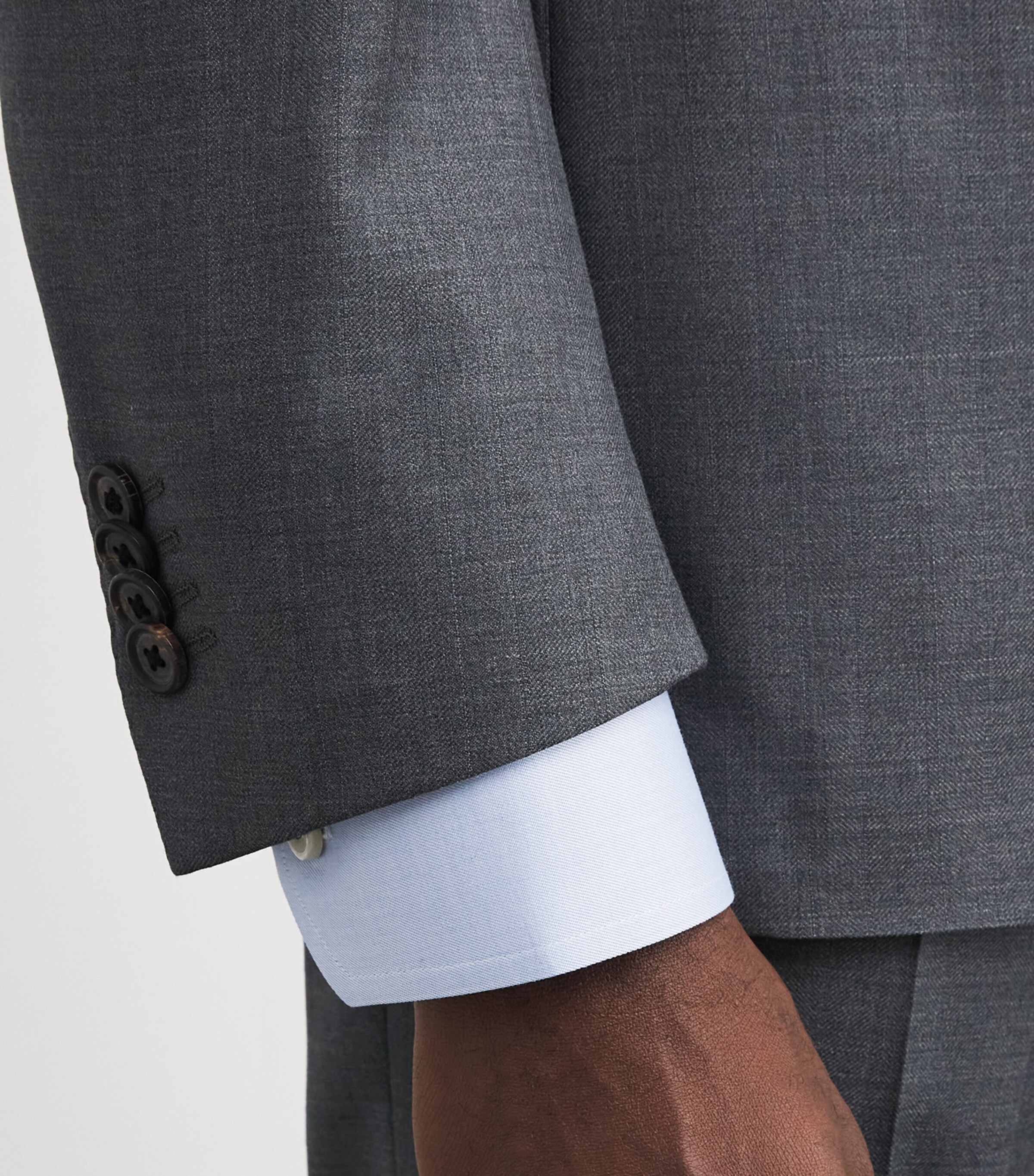 Cotton Twill Slim Shirt 21LIGHT BLUE Image 6