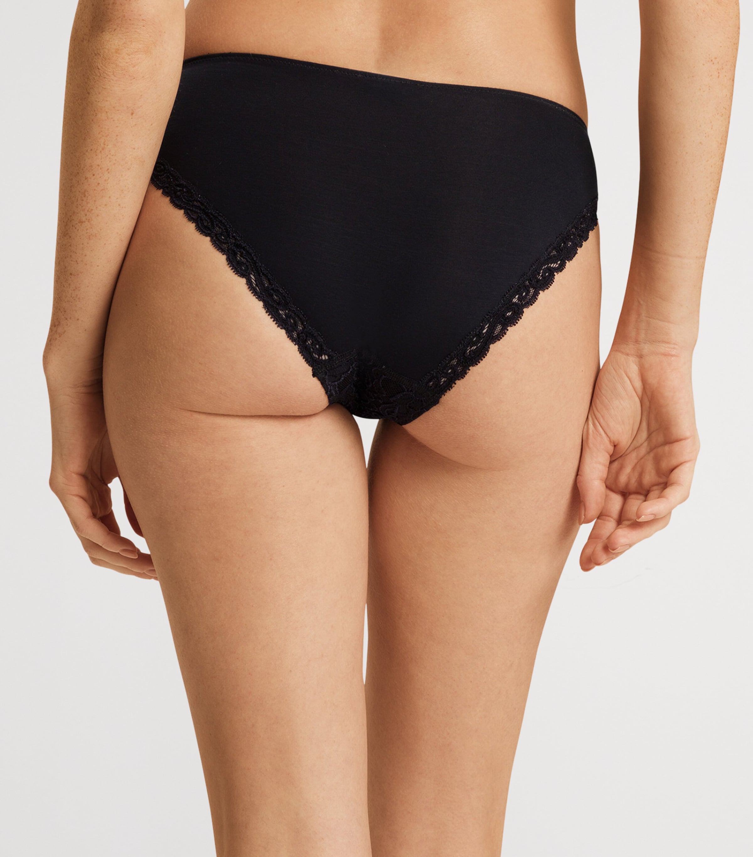 Stretch-Cotton Moments Mini Briefs BLACK Image 4