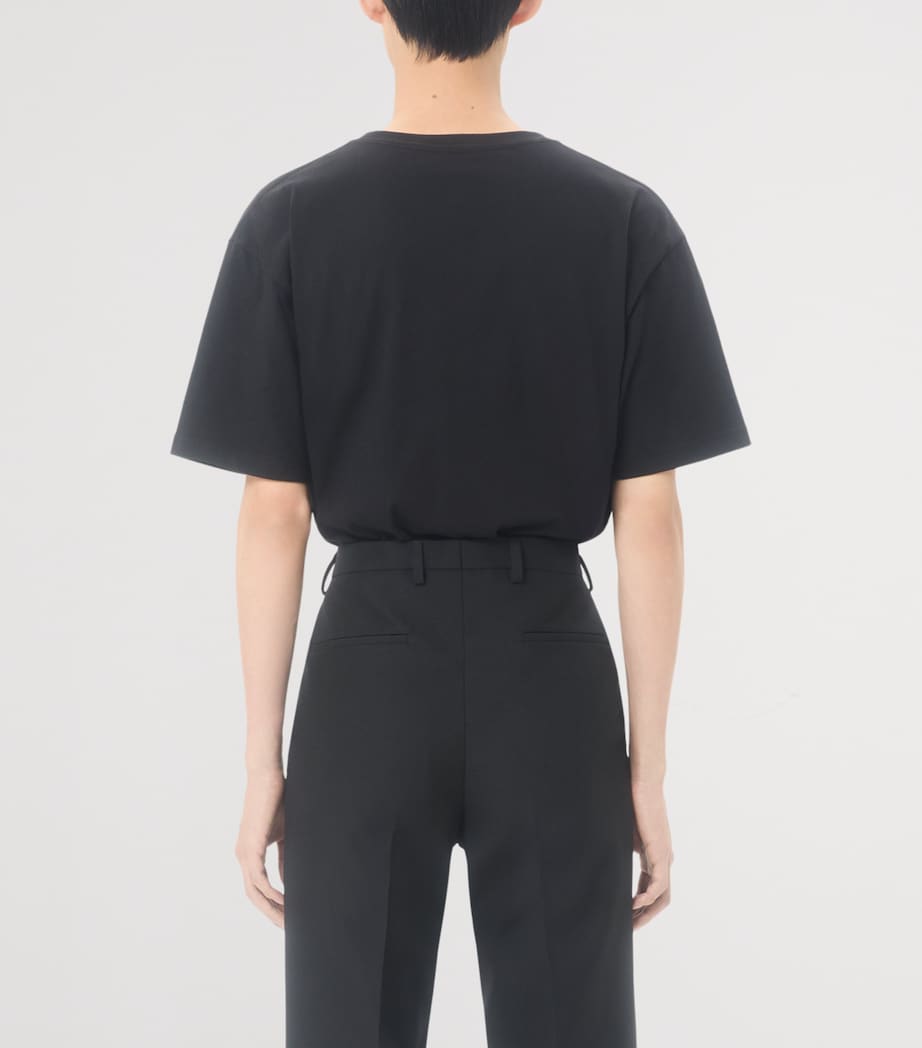 Cotton Made in Valentino Logo T-Shirt 0NR Image 4