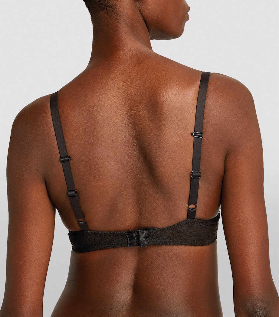 Lace Padded Bra BLACK Image 3