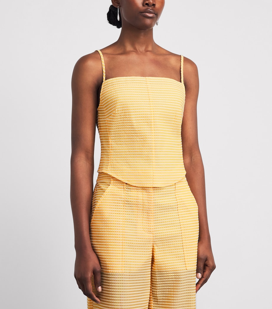 Simkhai Womens Lenora Bustier Top Mango Image 4