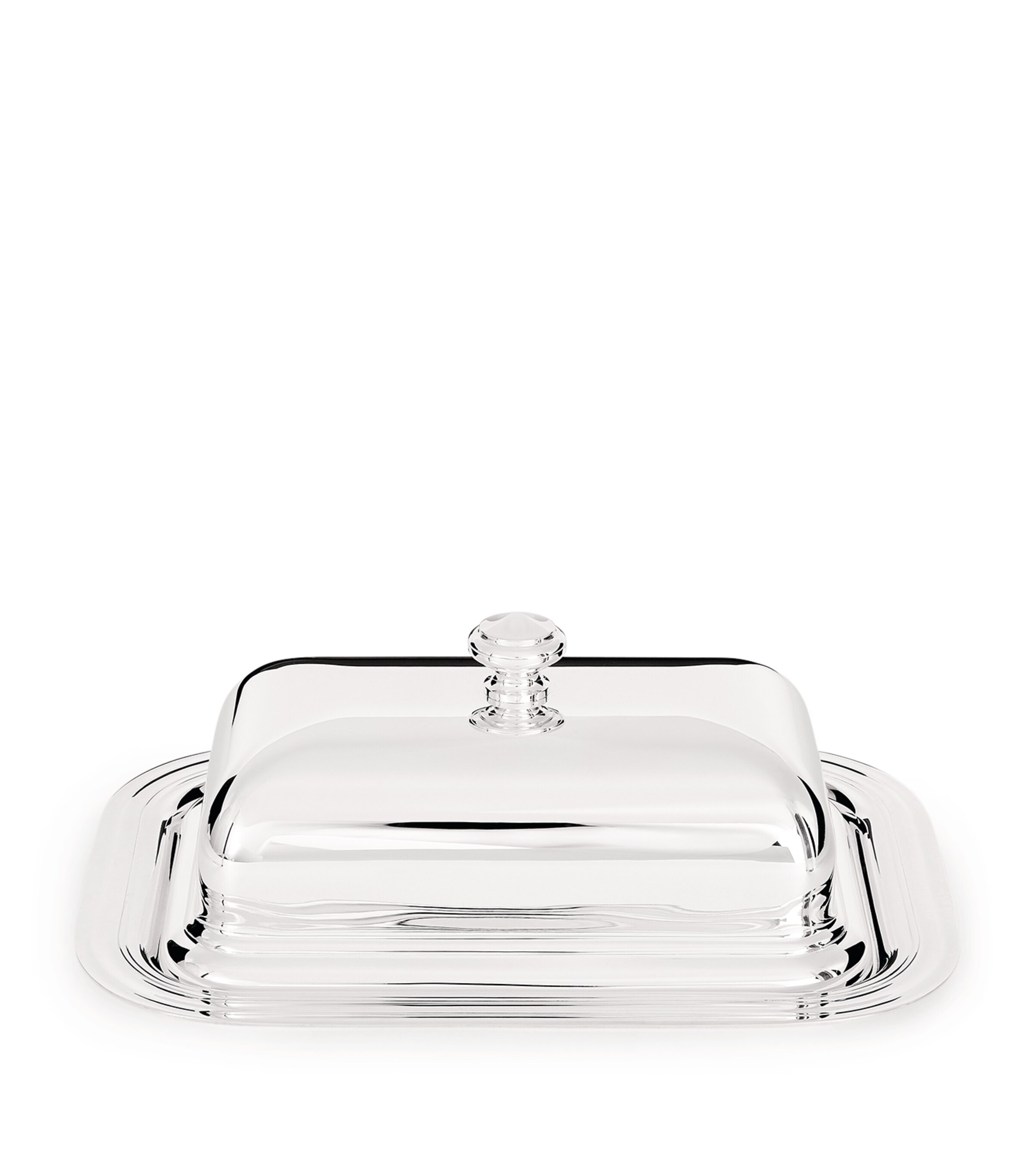 Christofle Silver-Plated Albi Butter Dish Silver Image 1