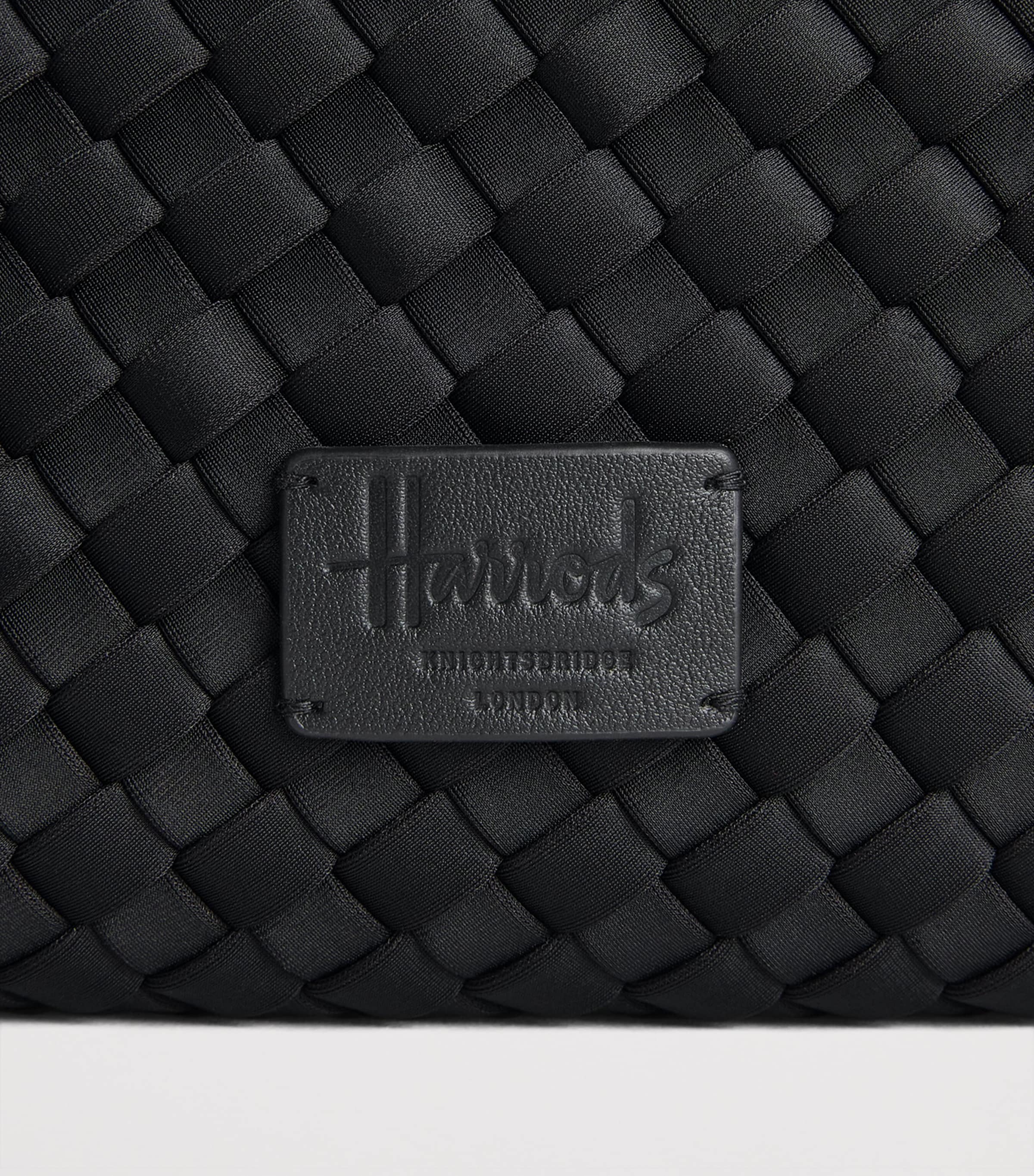 Harrods Neoprene Woven Pouch Black Image 4