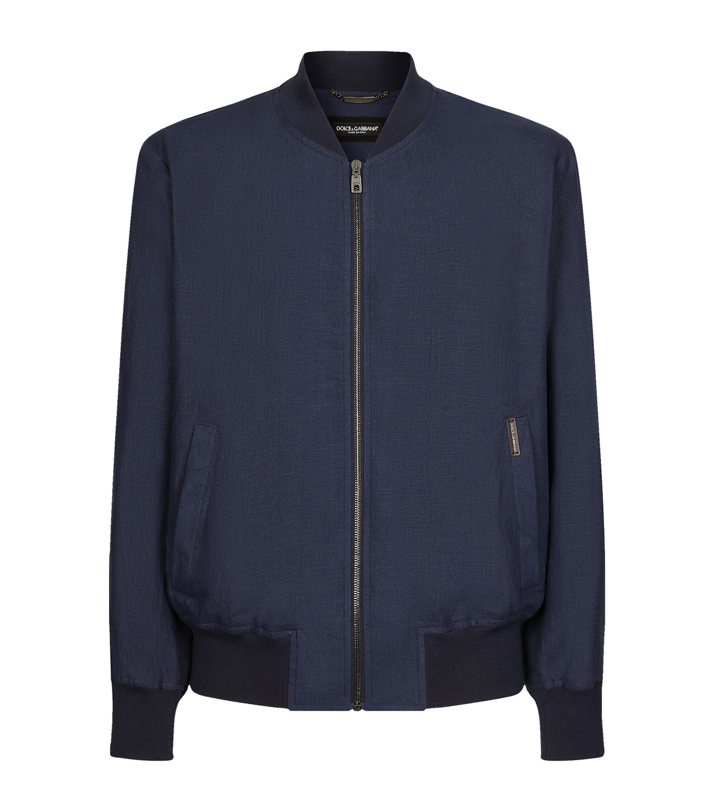 Dolce & Gabbana Linen Bomber Jacket