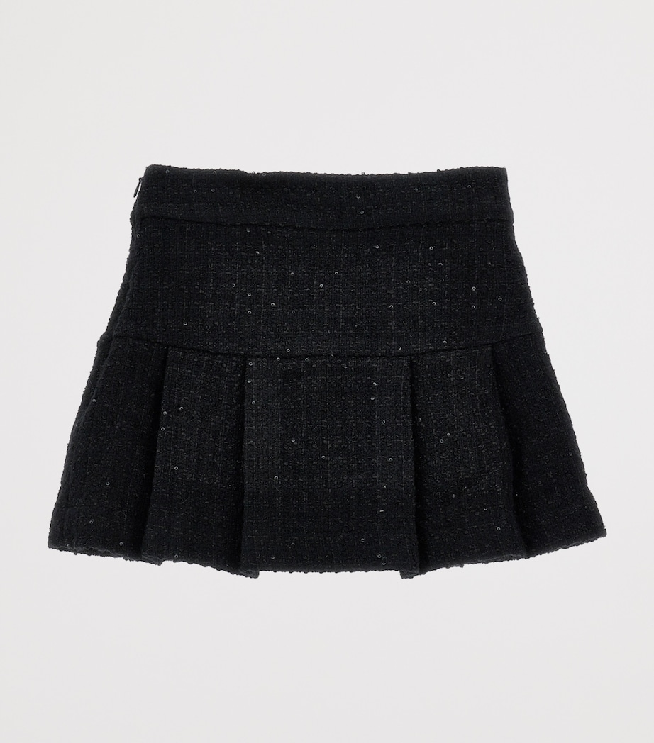 Bouclé Sequin Mini Skirt (2-12 Years) NERO Image 2