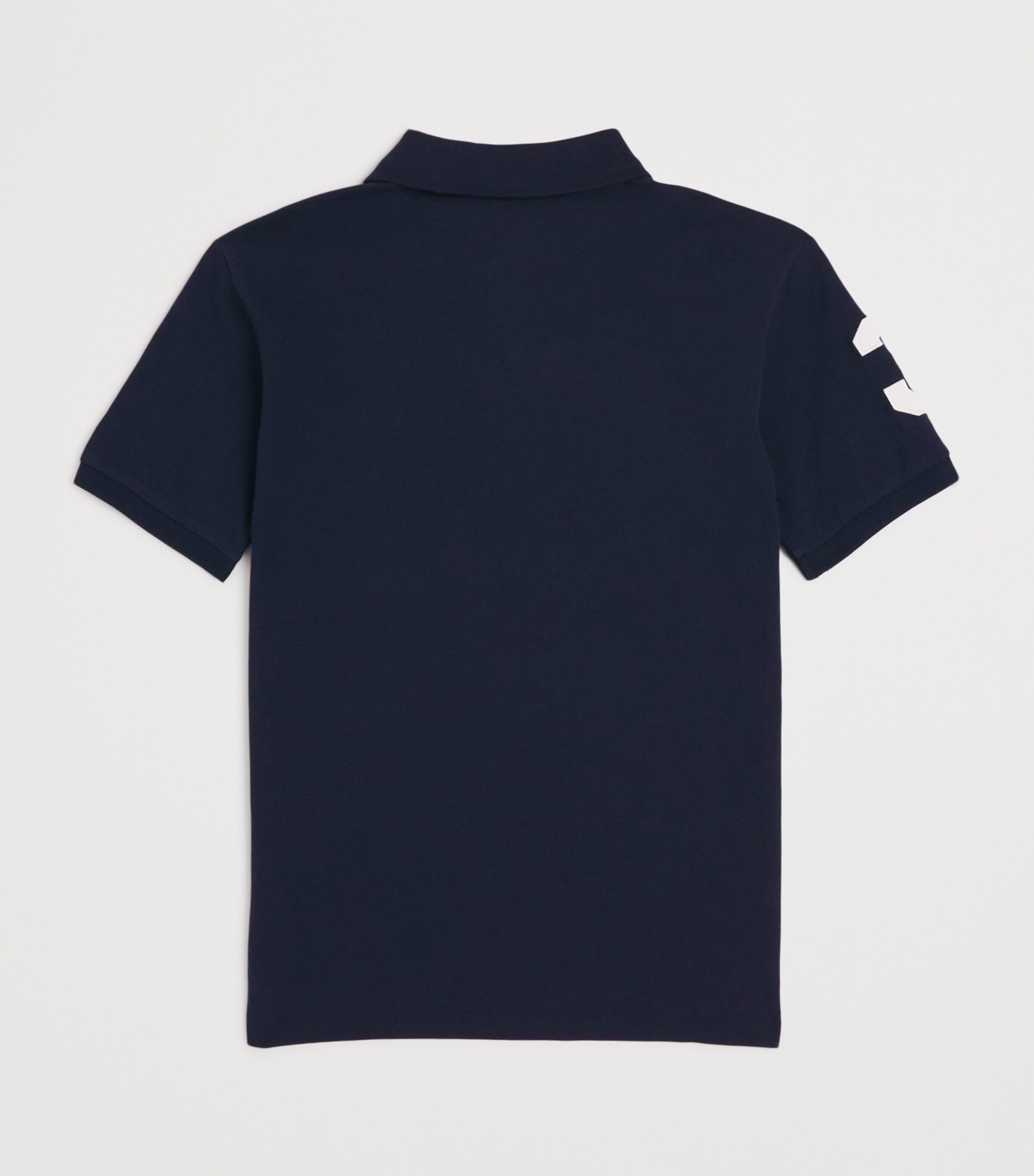 Cotton Big Polo Pony Polo Shirt (6-14 Years) NAVY Image 2