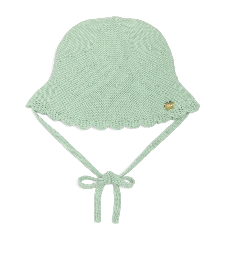 Cotton Knit Bonnet (0-24 Months) 032 H56 Image 1