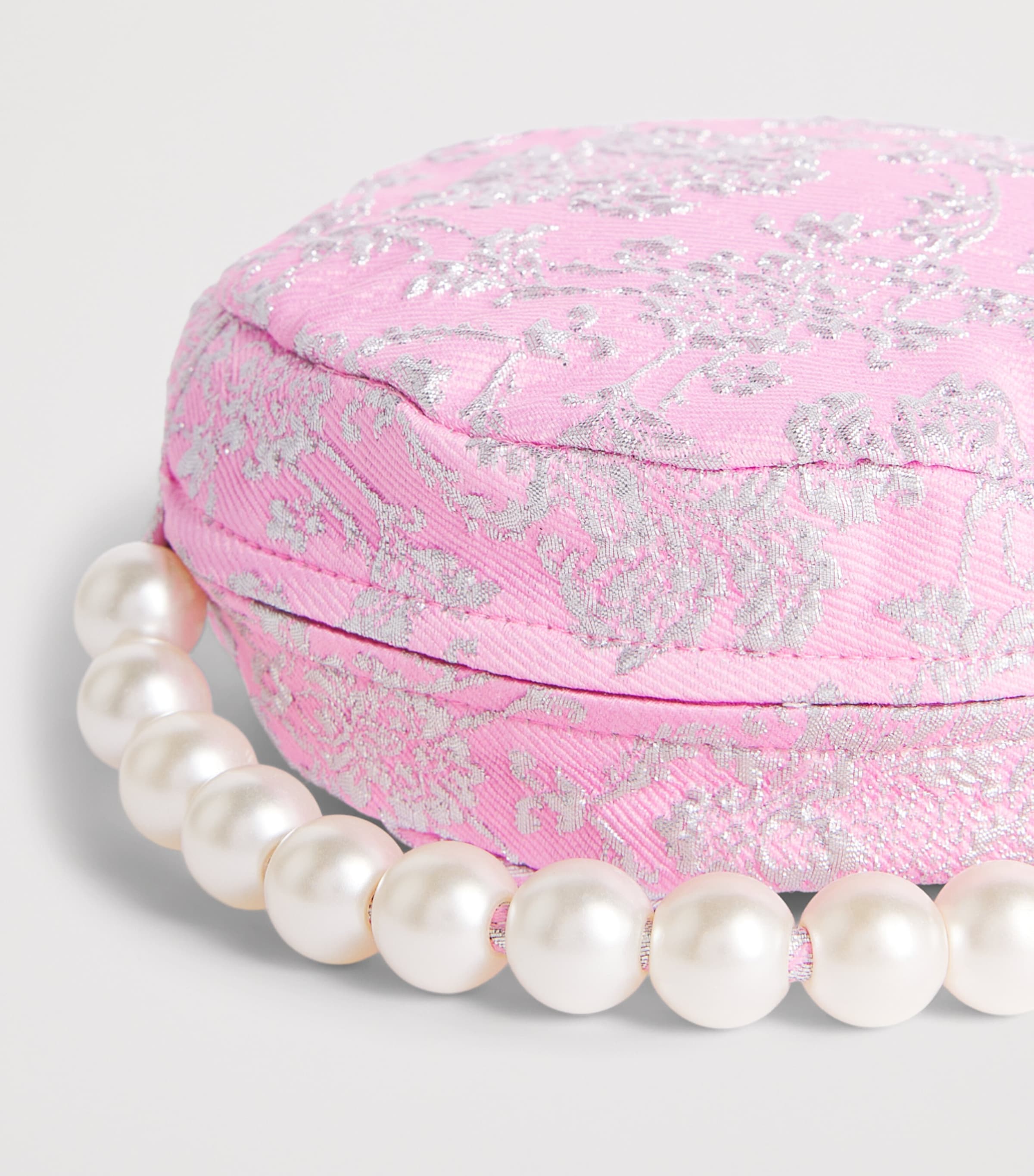 Mama Luma Jacquard Shoulder Bag Pink Image 3