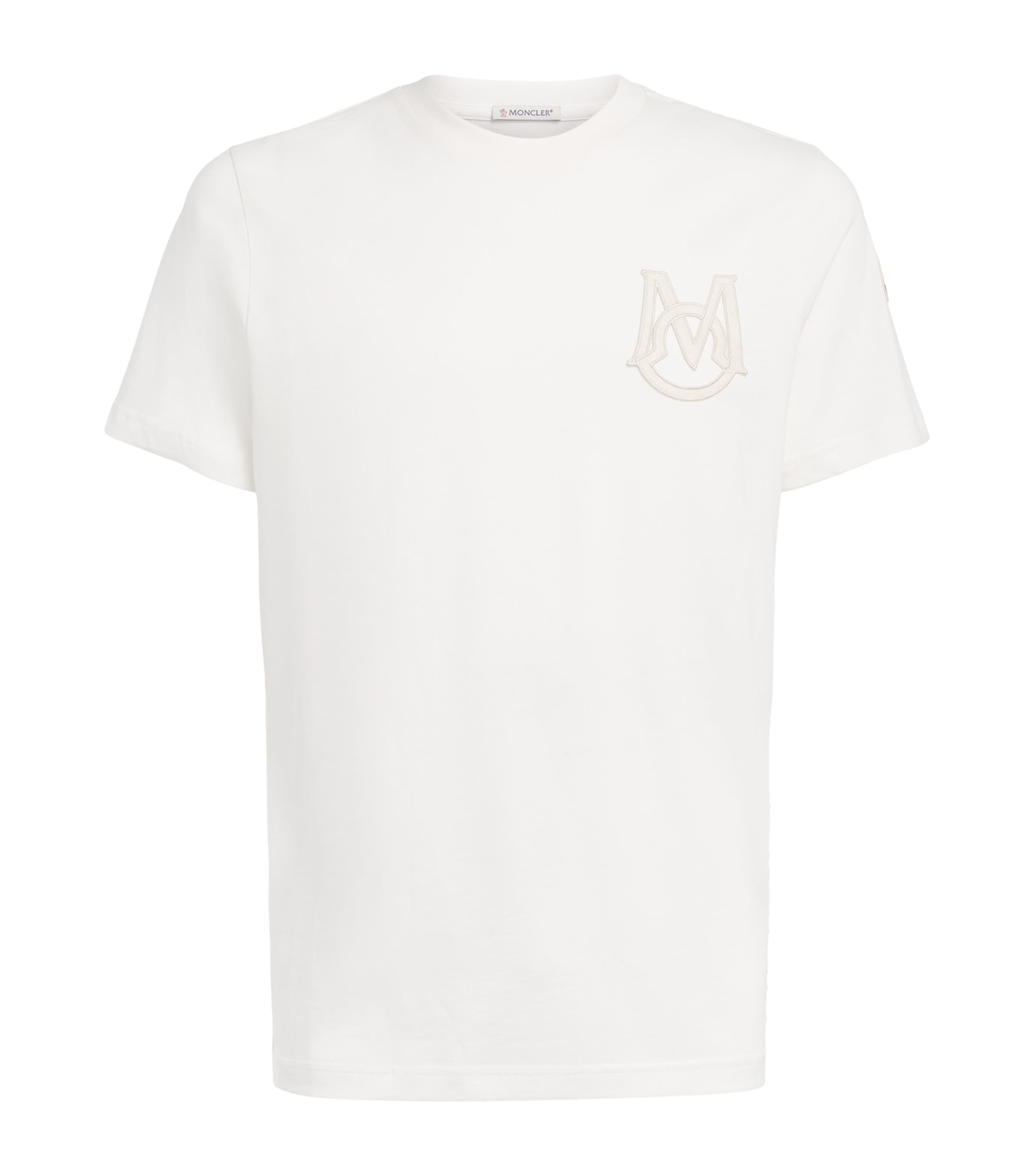 Moncler Mens Cotton Logo T-Shirt Image 1