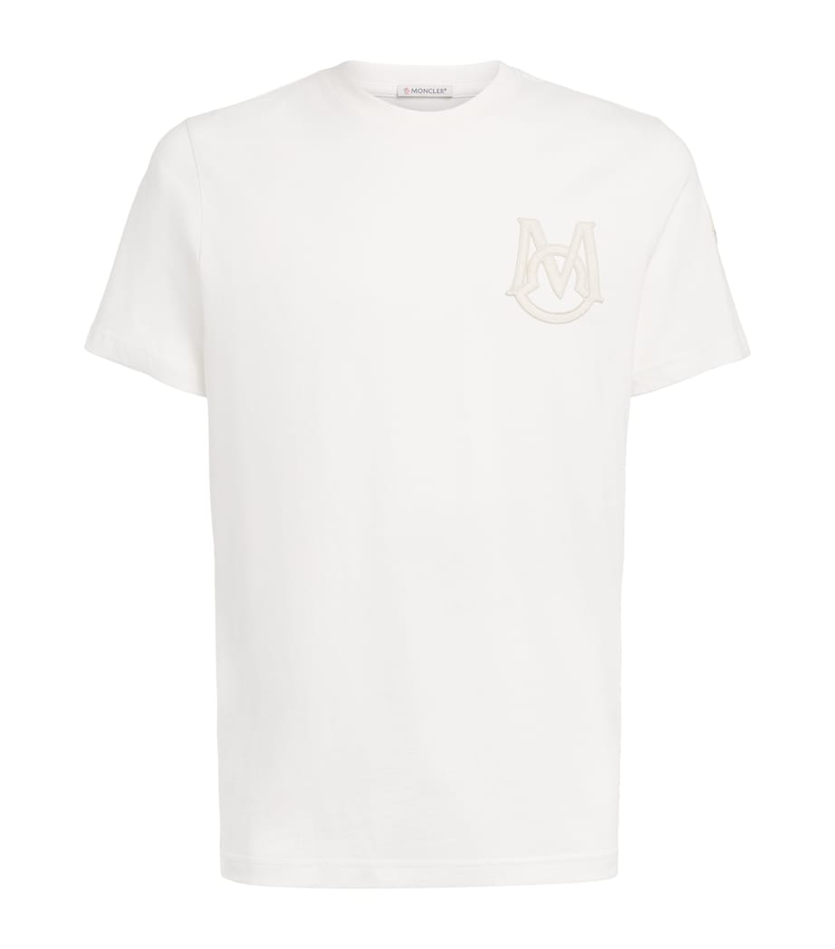 Moncler Mens Cotton Logo T-Shirt Image 1