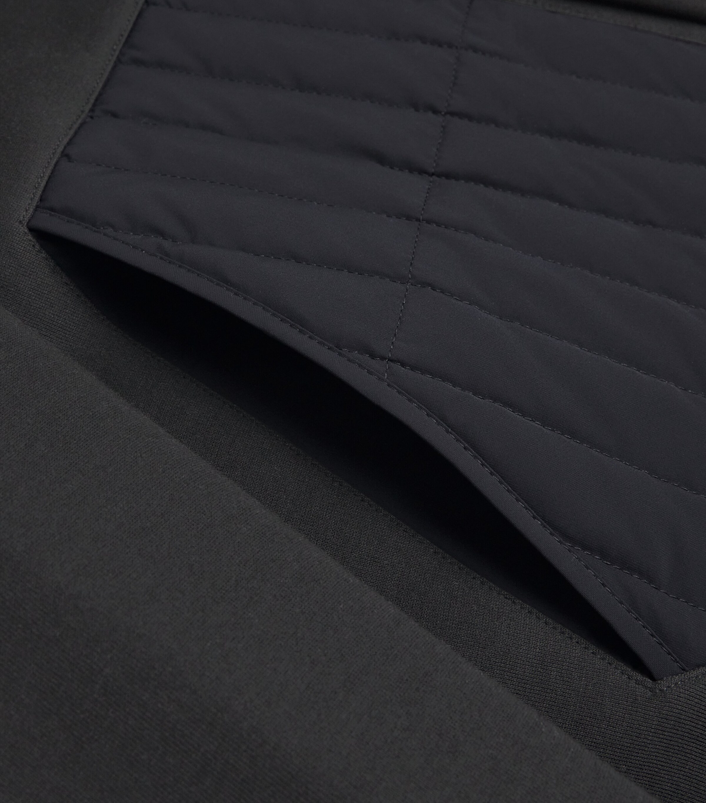 Cotton-Blend Quilted Cruz Hoodie BLACK Image 5