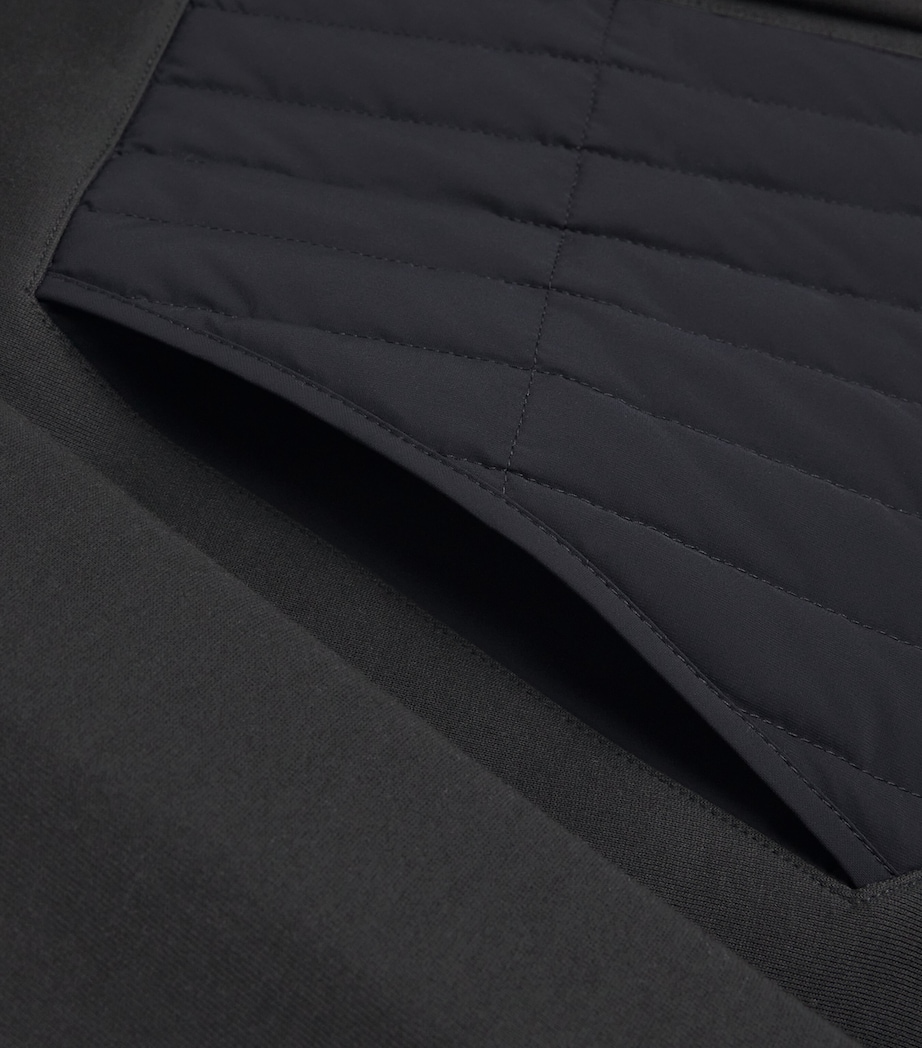 Cotton-Blend Quilted Cruz Hoodie BLACK Image 5