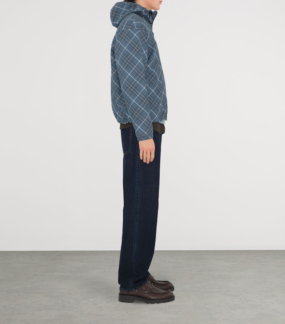 Reversible Check Hooded Jacket PEWTER IP CHECK Image 3