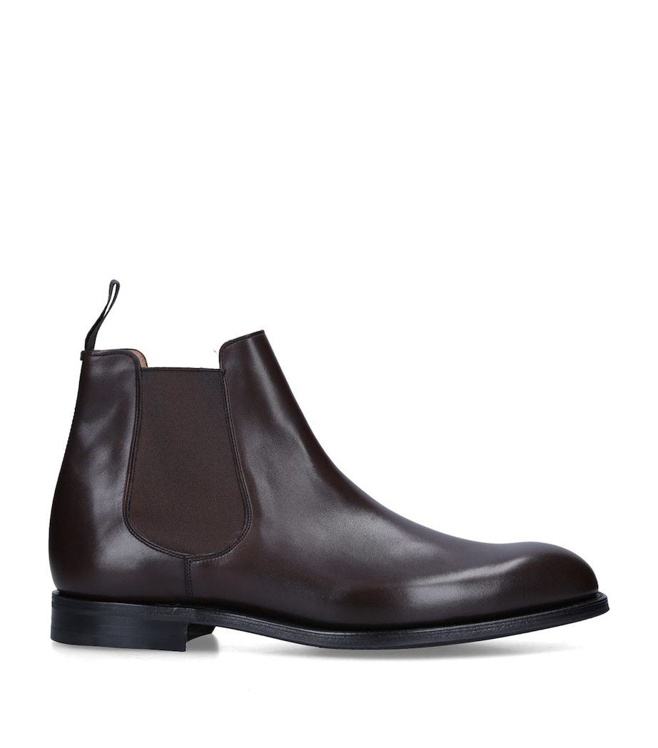 Leather Amberley Chelsea Boots DARK BROWN Image 3
