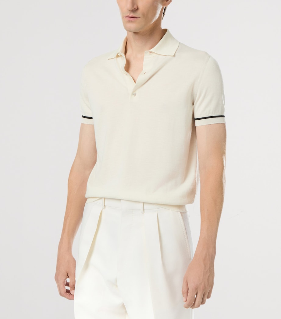 Cashmere-Silk Polo Shirt WAC Image 2
