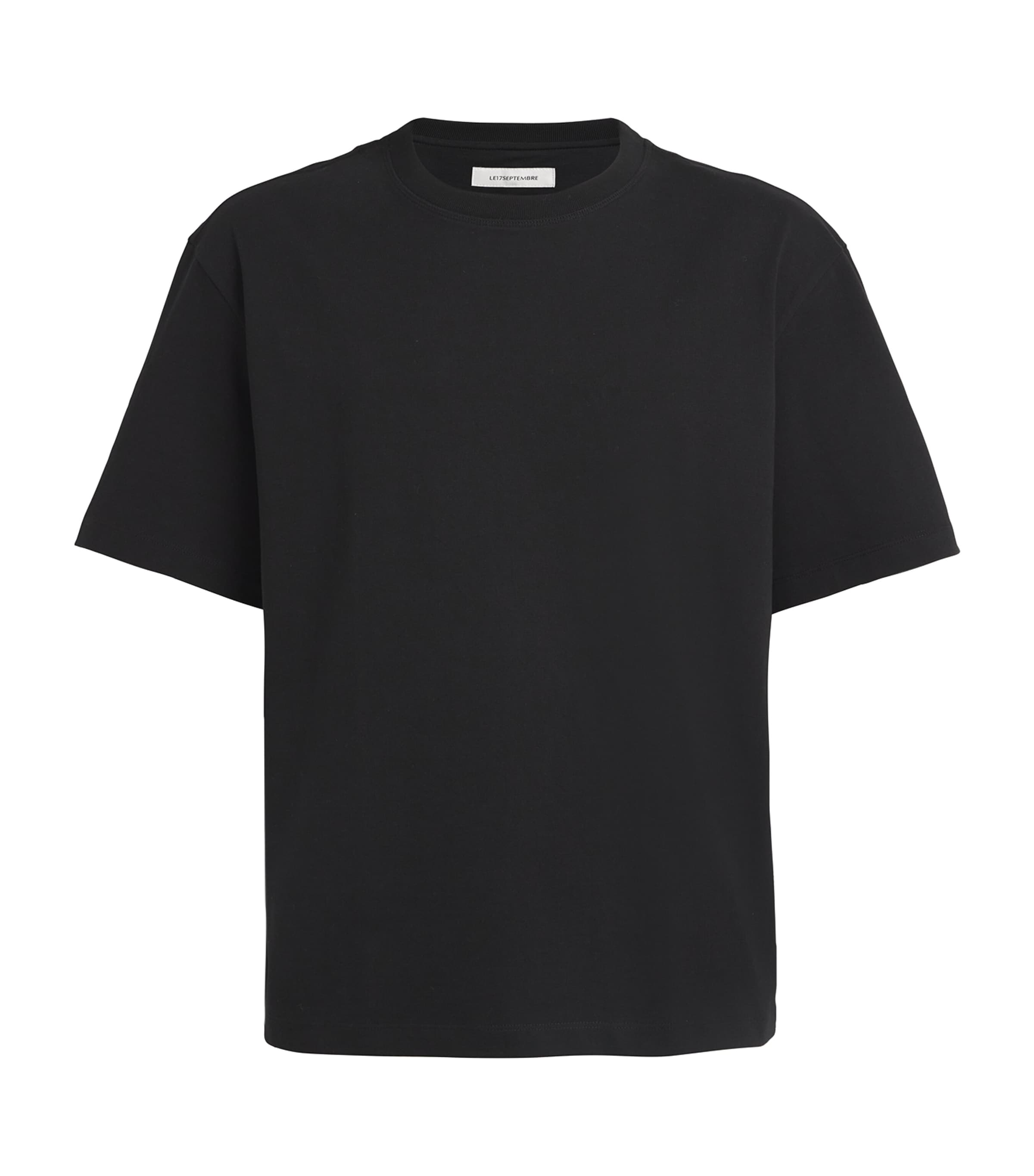 Shop Le 17 Septembre Cotton T-shirt In Black