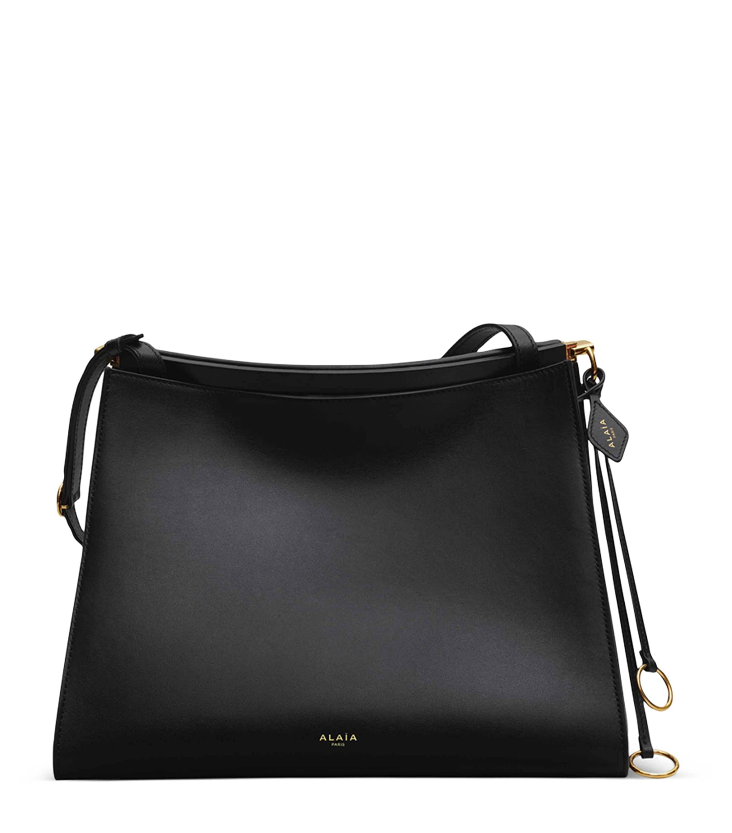 Medium Leather Le Click Square Shoulder Bag NOIR Image 1