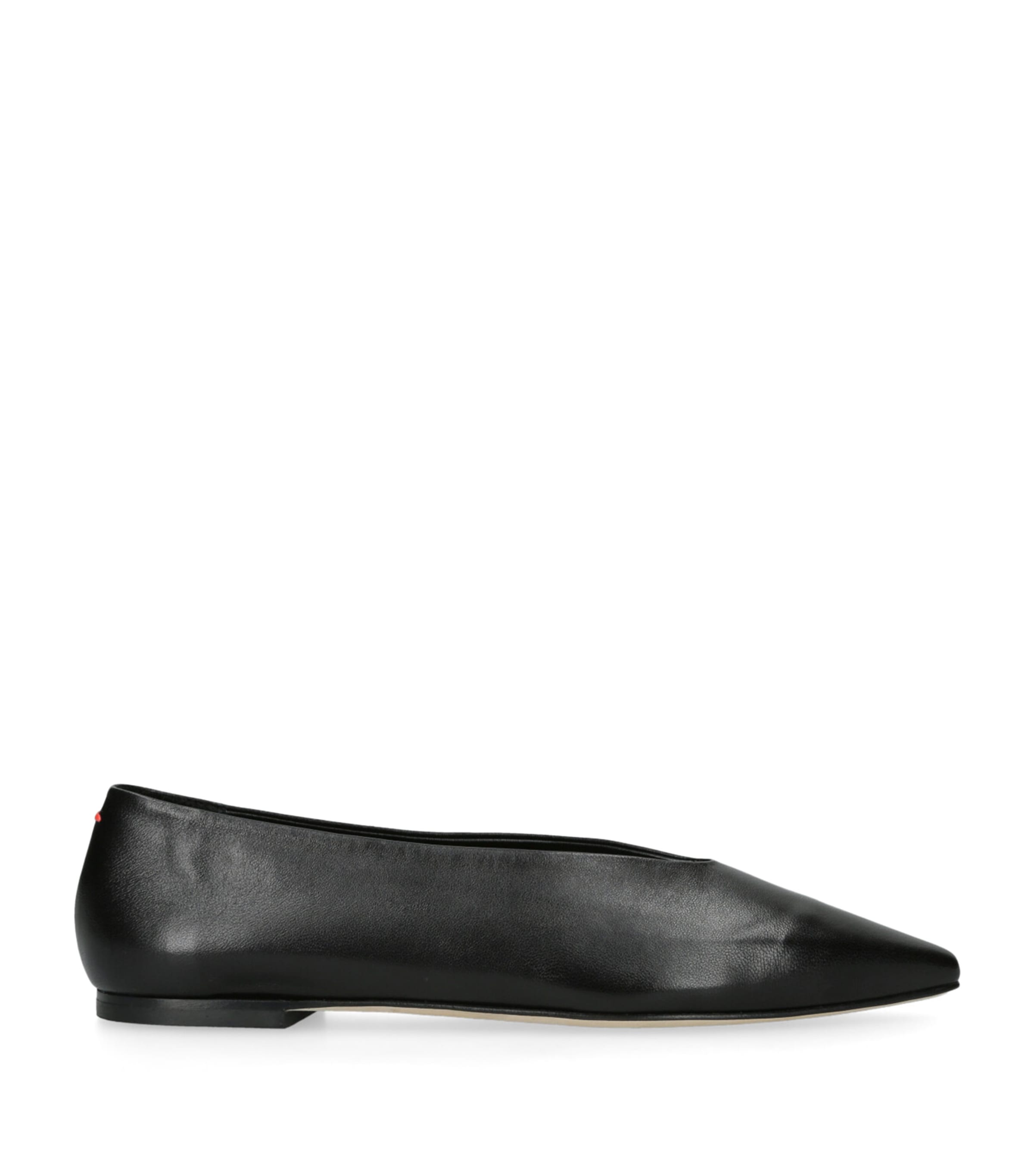 Leather Betty Ballet Flats BLACK Image 1