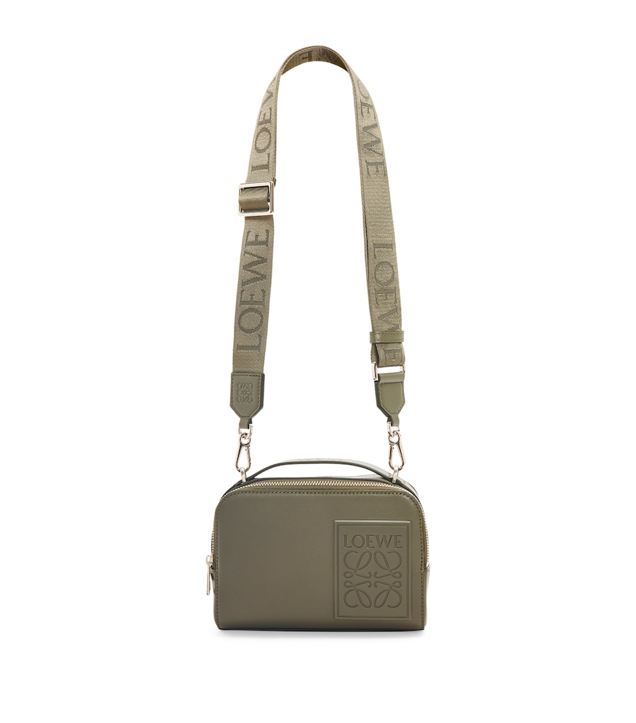 Mini Leather Camera Cross-Body Bag KHAKI GREEN Image 5