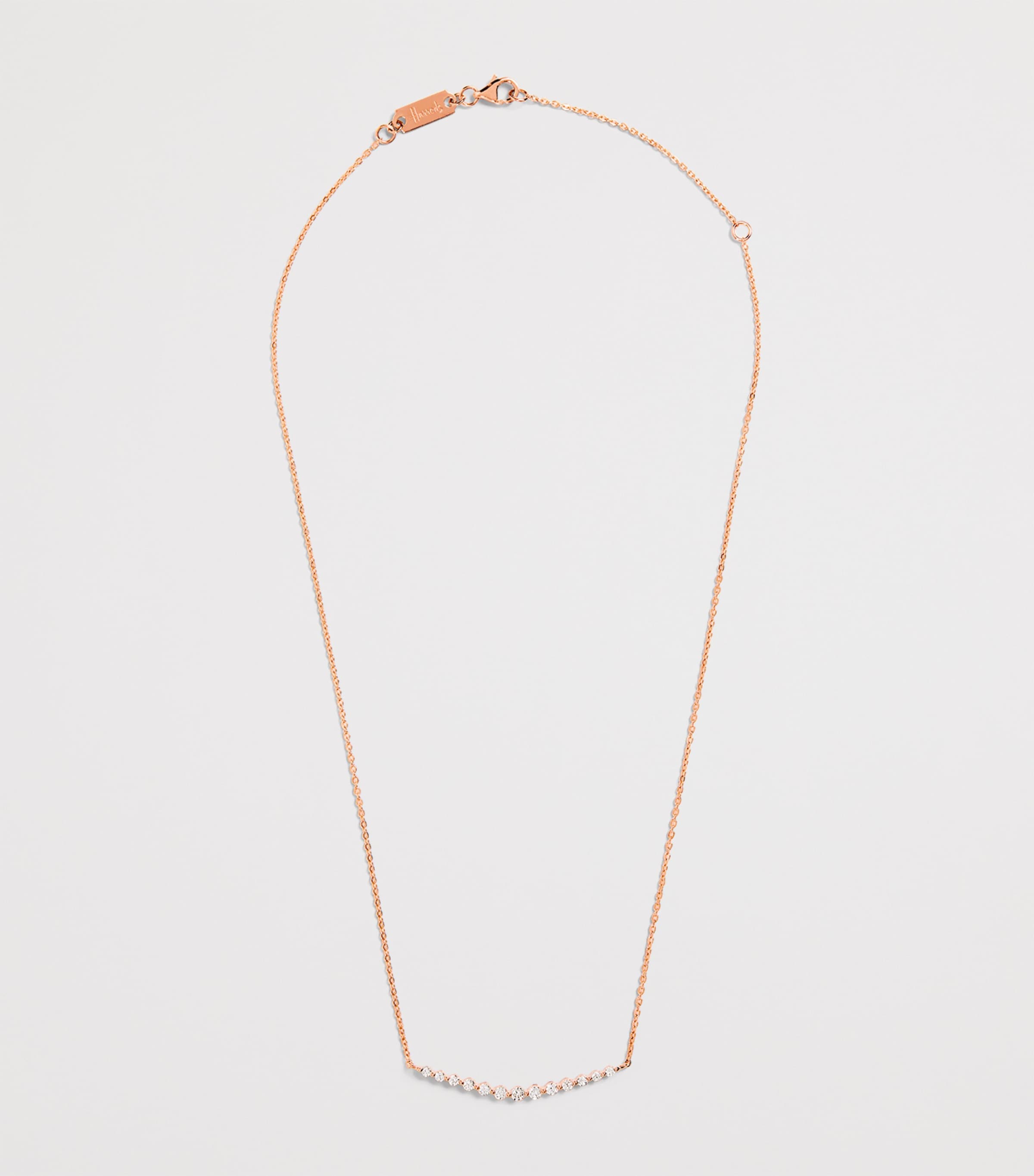 Rose Gold and Diamond Graduating Pendant Necklace (0.50ct) ROSE GOLD Image 3