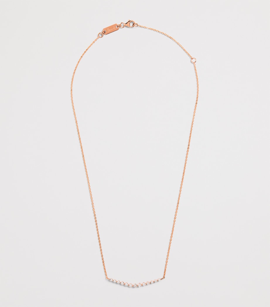 Rose Gold and Diamond Graduating Pendant Necklace (0.50ct) ROSE GOLD Image 3