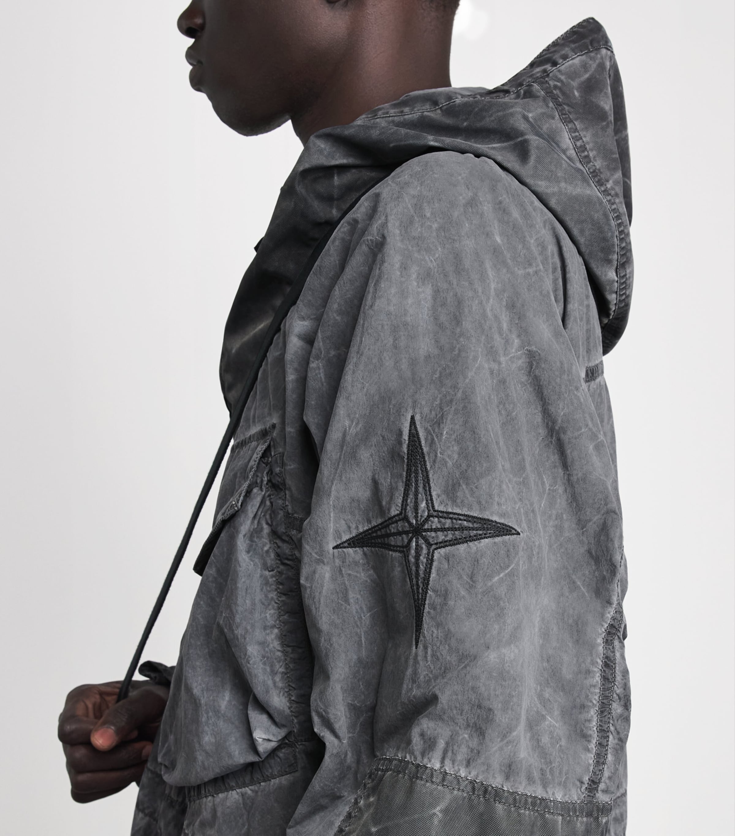 Stone Island Mens Smerigliato Nylon Overshirt Image 3