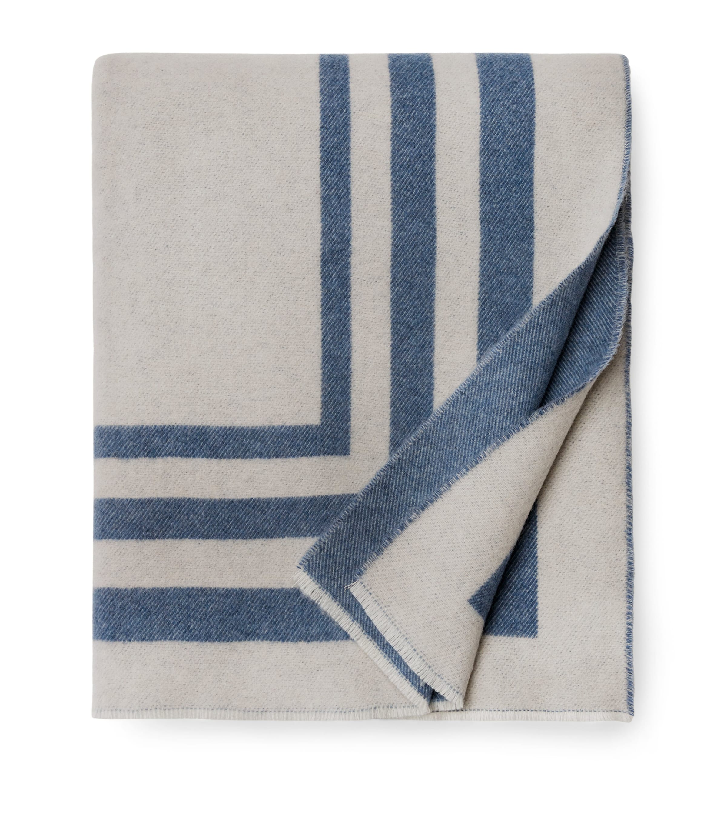 Pratesi Tre Righe Throw In Blue