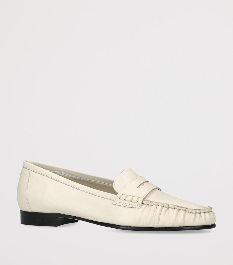 aeyde Leather Aldous Loafer Cream Image 2
