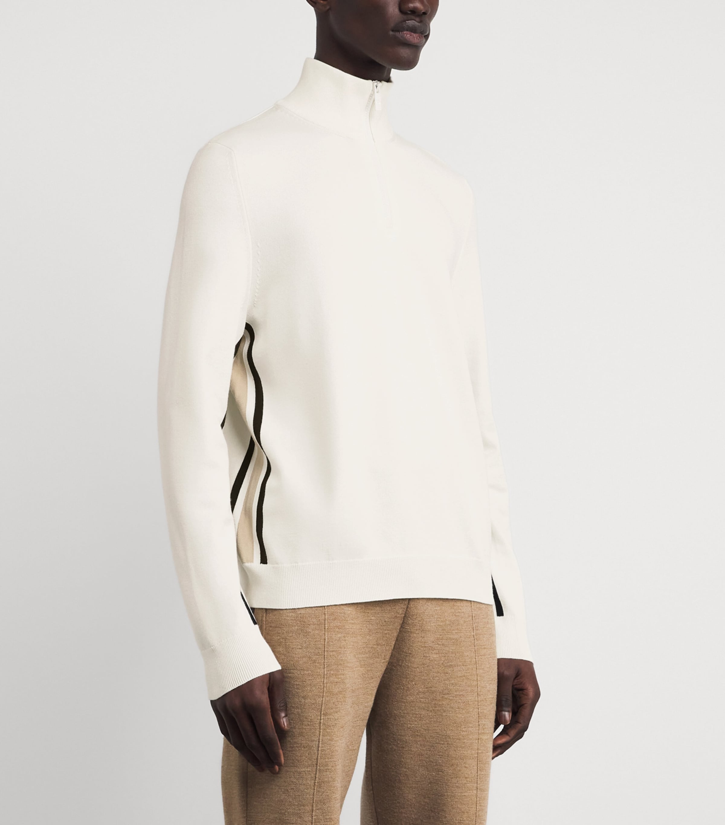 Half-Zip Natom Sweater 9025 NEIGE/BEIGE Image 3