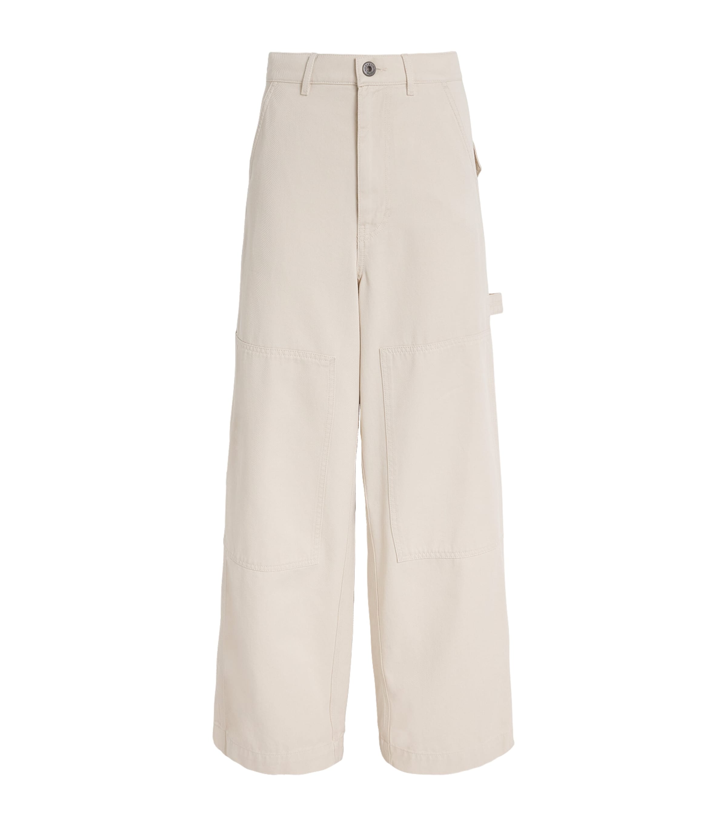 Cotton Cargo Trousers IVORY Image 1