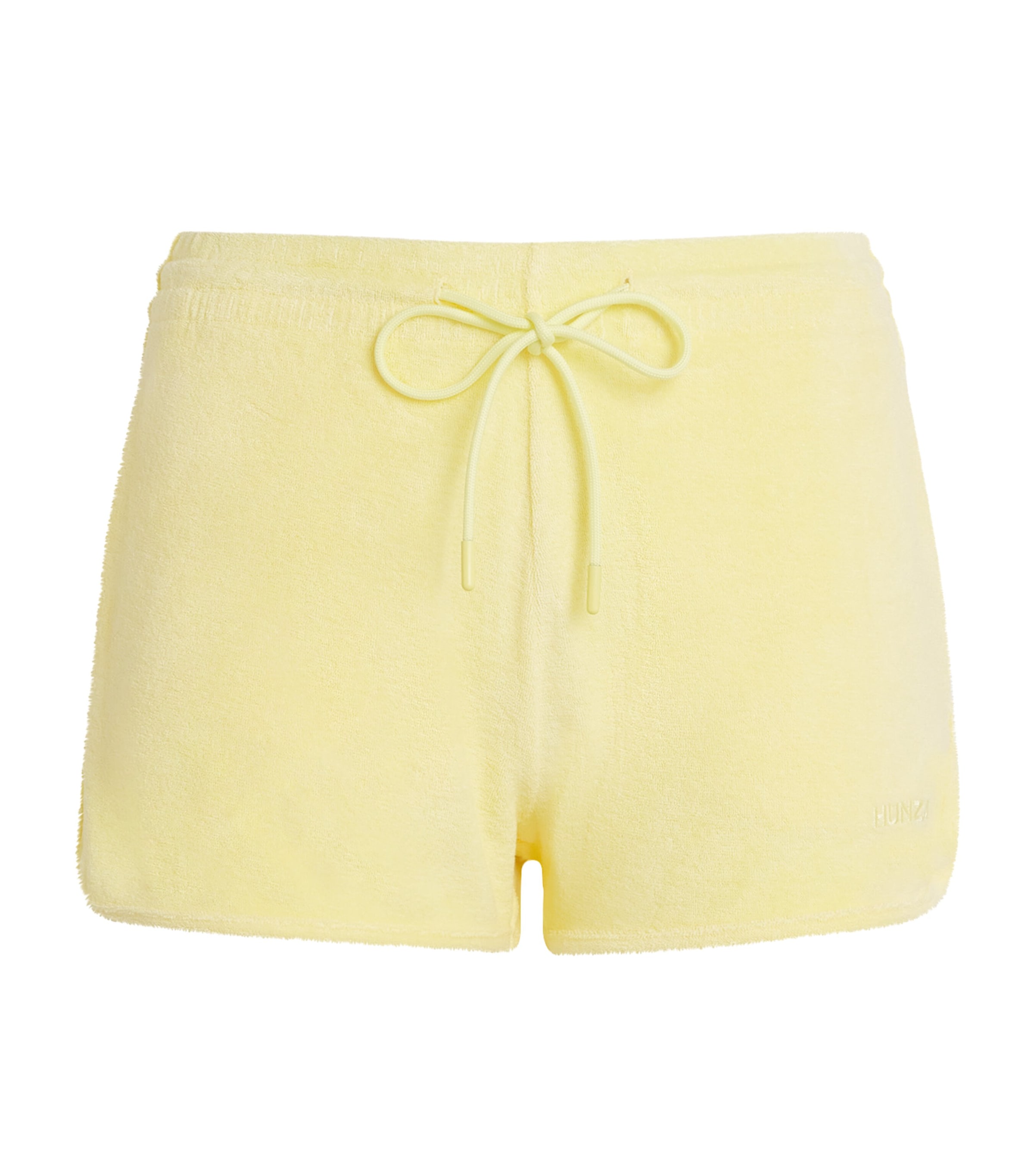 Hunza G Womens Cotton Terry Towelling Shorts Butter Image 1