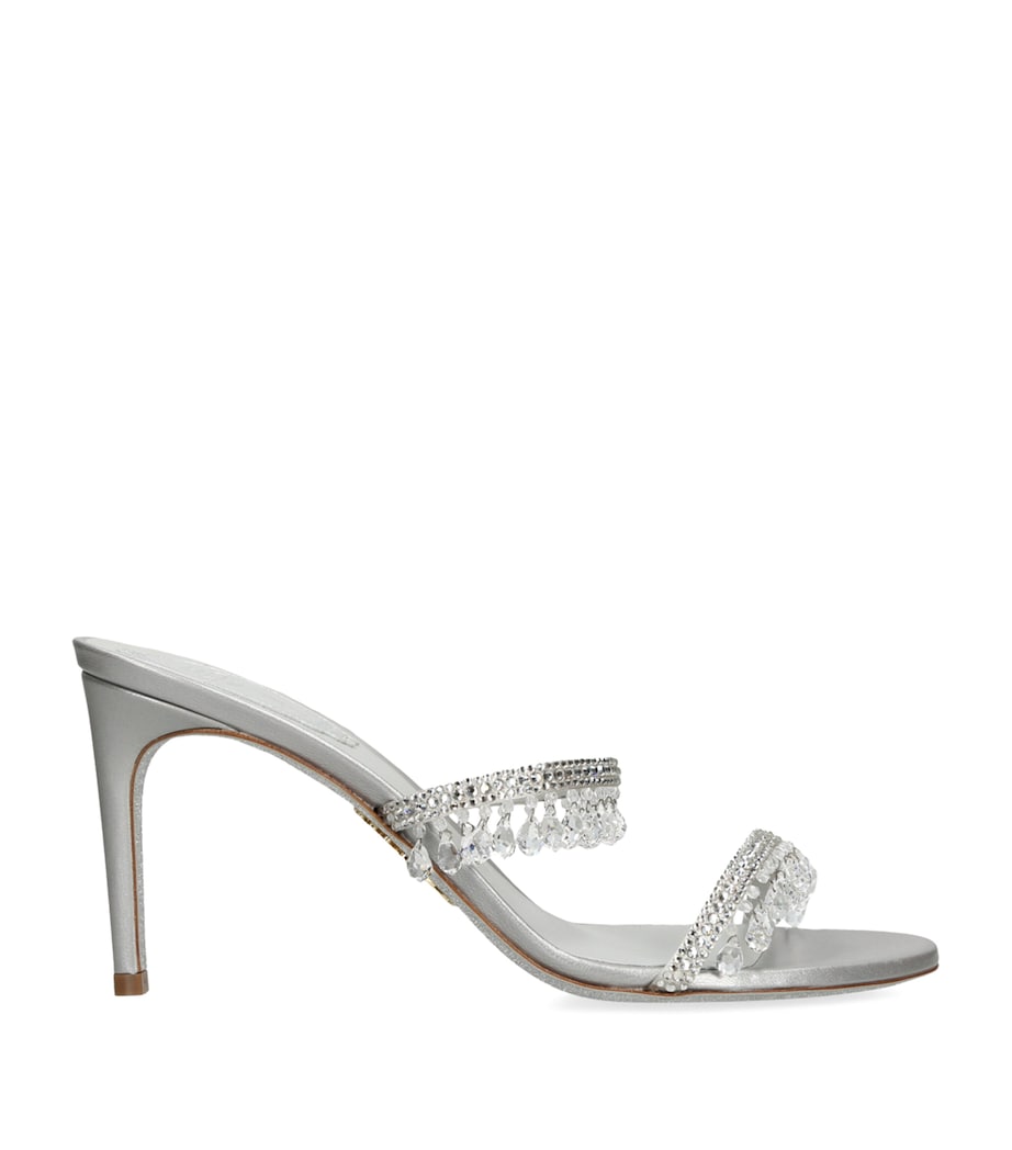 Chandelier Heeled Mules 80 GREY Image 1