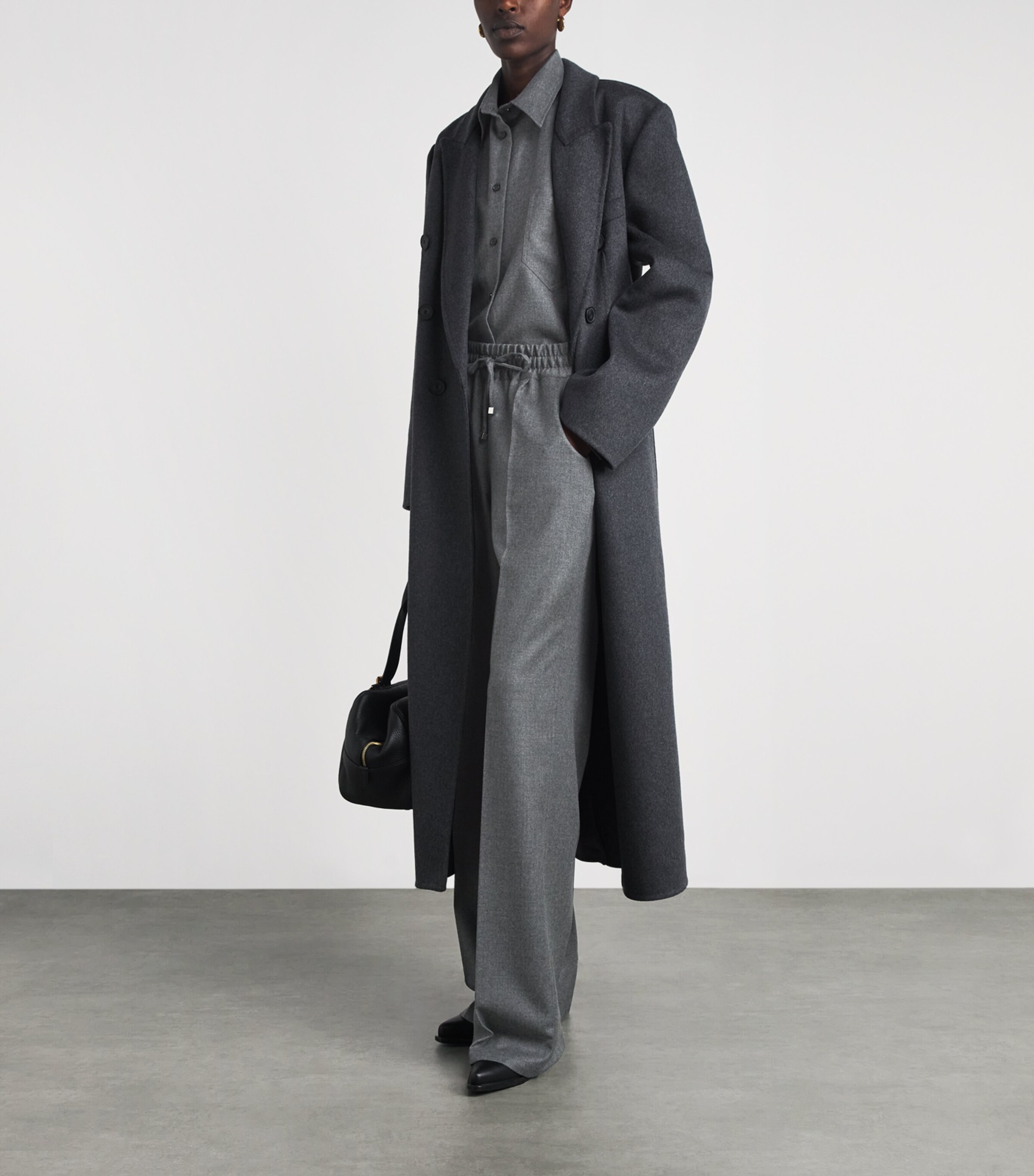 Kiton Womens Virgin Wool Shirt Grey Image 2