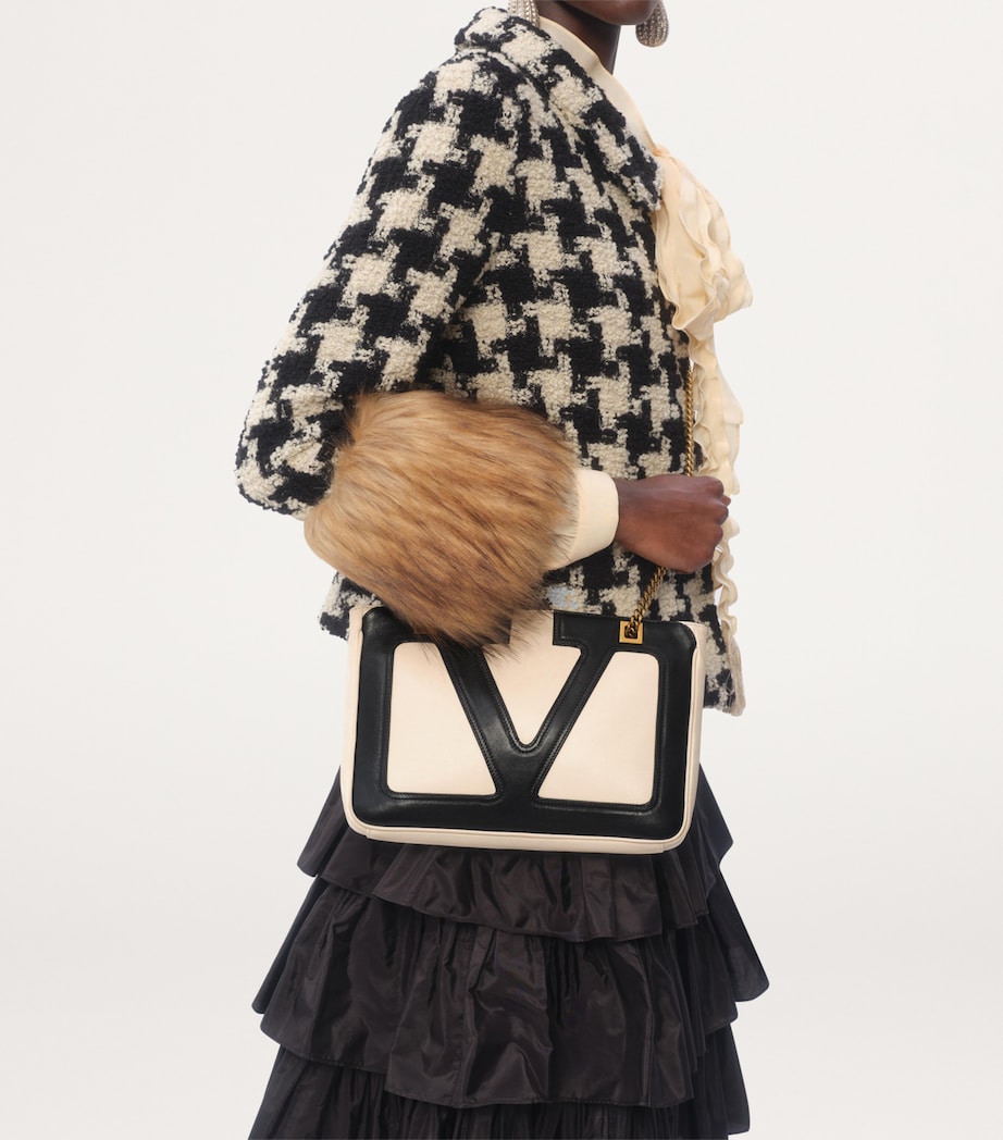 Small Lambskin Viva Superstar Tote Bag R4V Image 7