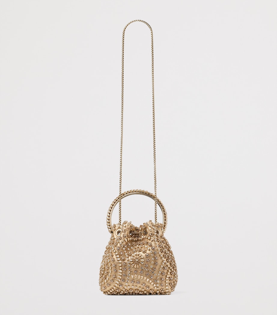 Embellished Bon Bon Top-Handle Bag GOLD MIX/CRYSTAL Image 5
