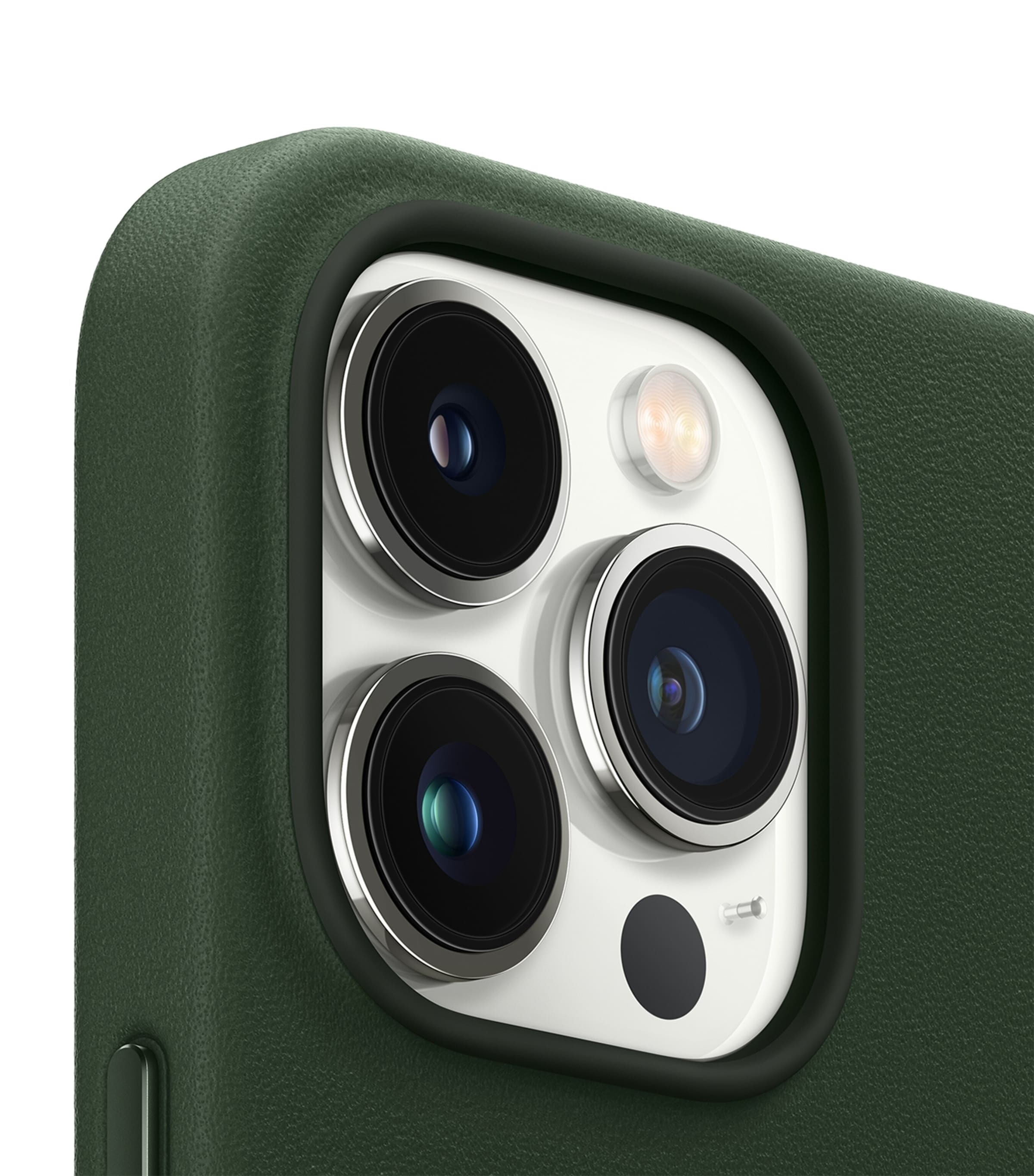 Leather iPhone 13 Pro MagSafe Case SEQUOIA GREEN Image 3