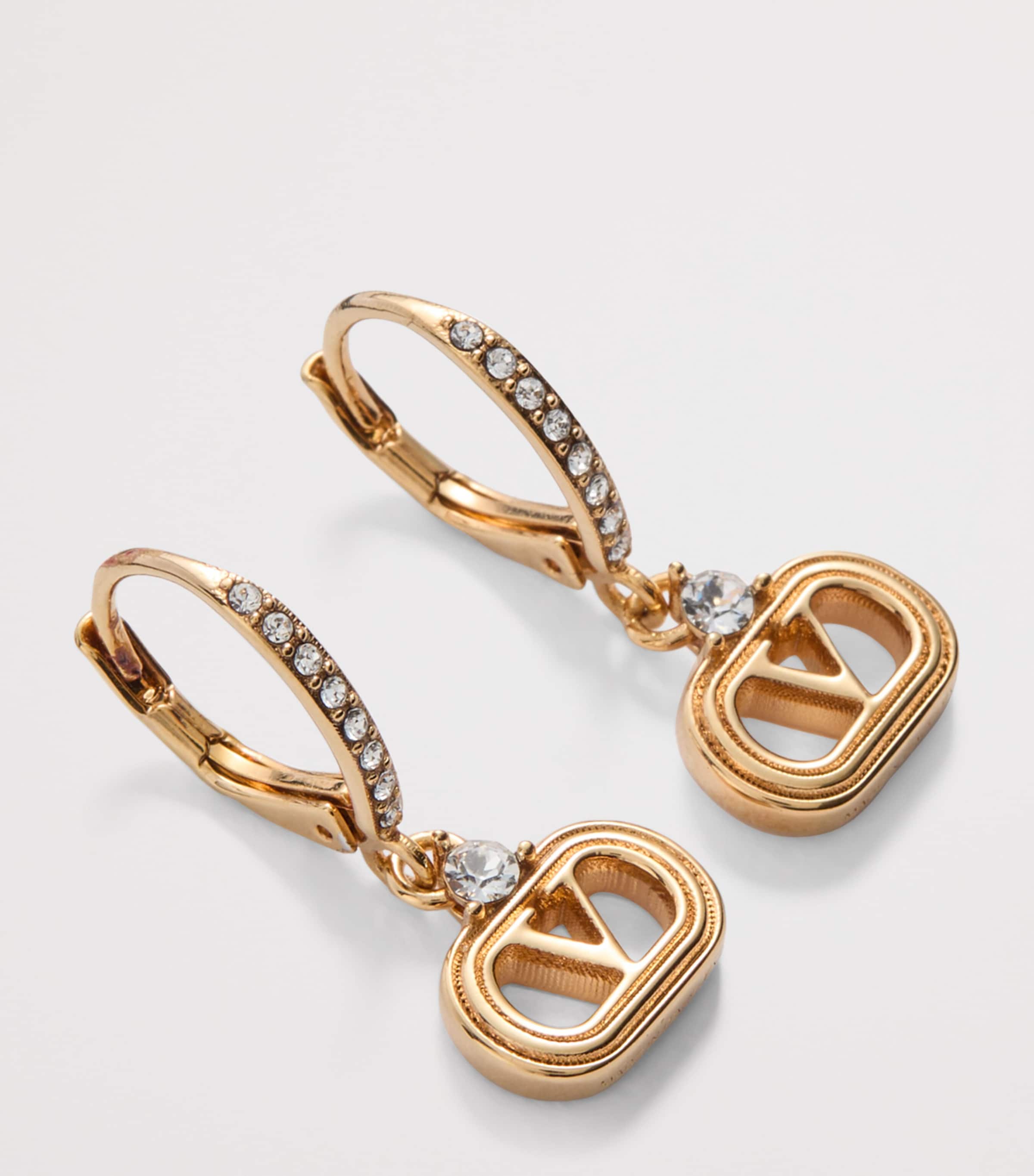 Embellished Ovalette Earrings 9MN Image 3