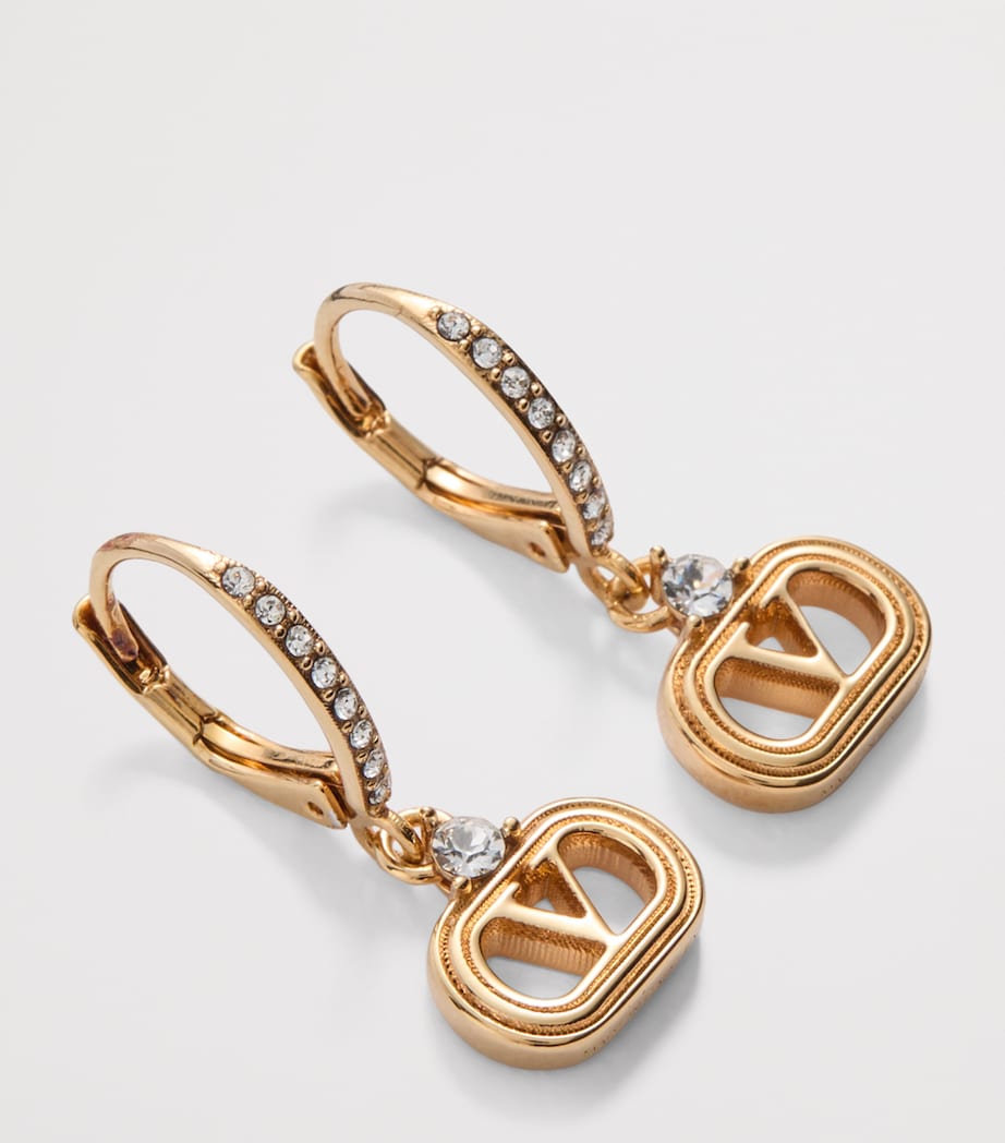 Embellished Ovalette Earrings 9MN Image 3