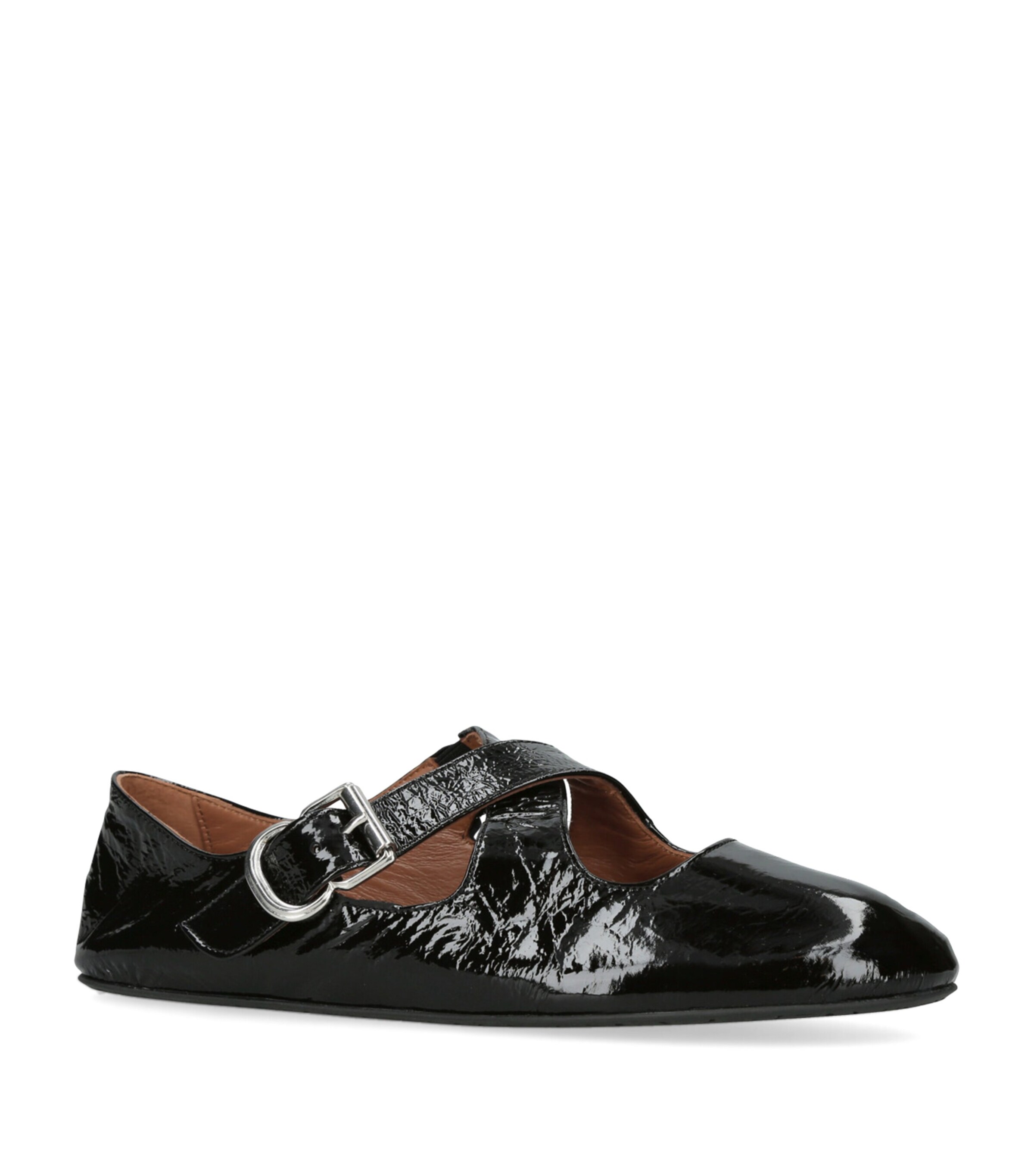Alaïa Patent Leather Criss Cross Pumps Black Image 3