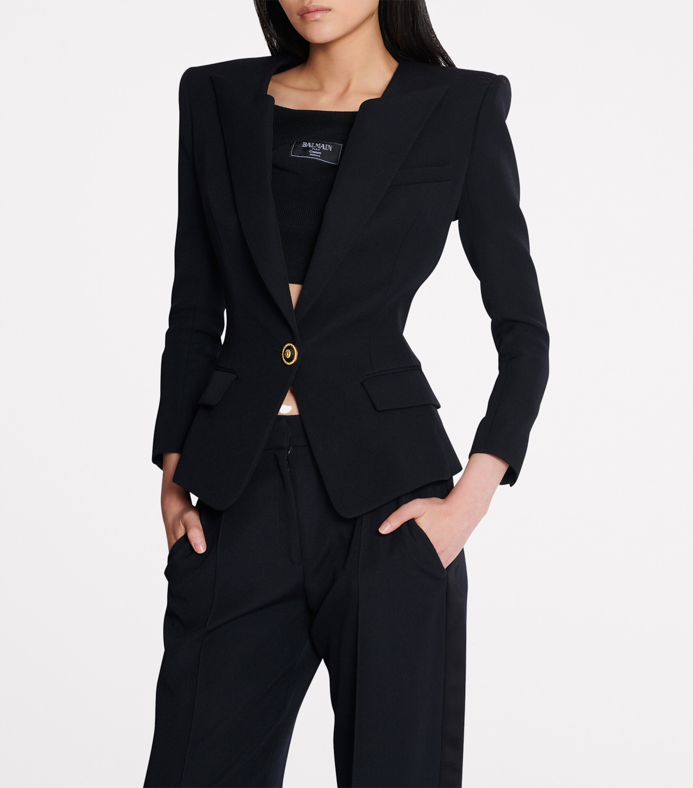 Virgin Wool Blazer 0PA NOIR Image 7