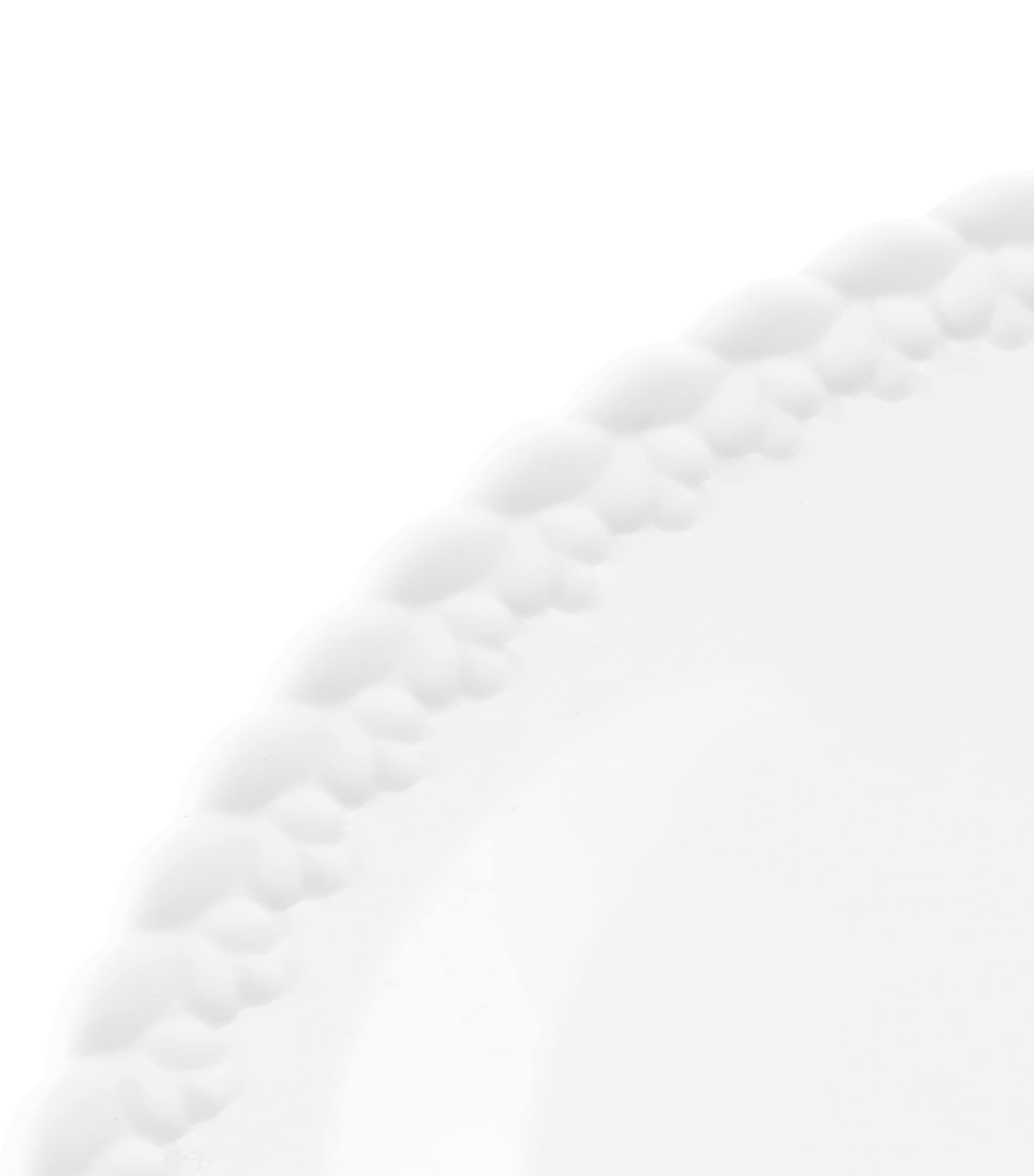 Porcelain Babylone Dinner Plate (27cm) WHITE Image 3